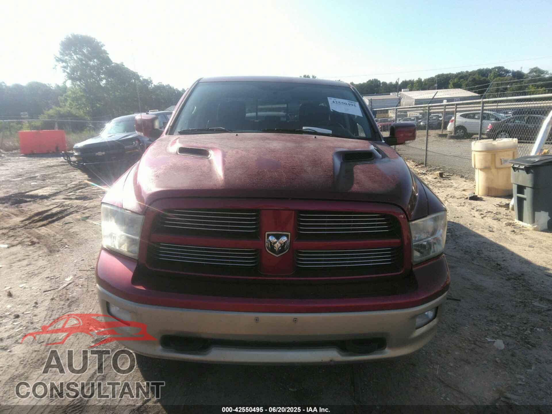DODGE RAM 1500 2012 - 1C6RD7PT0CS211123