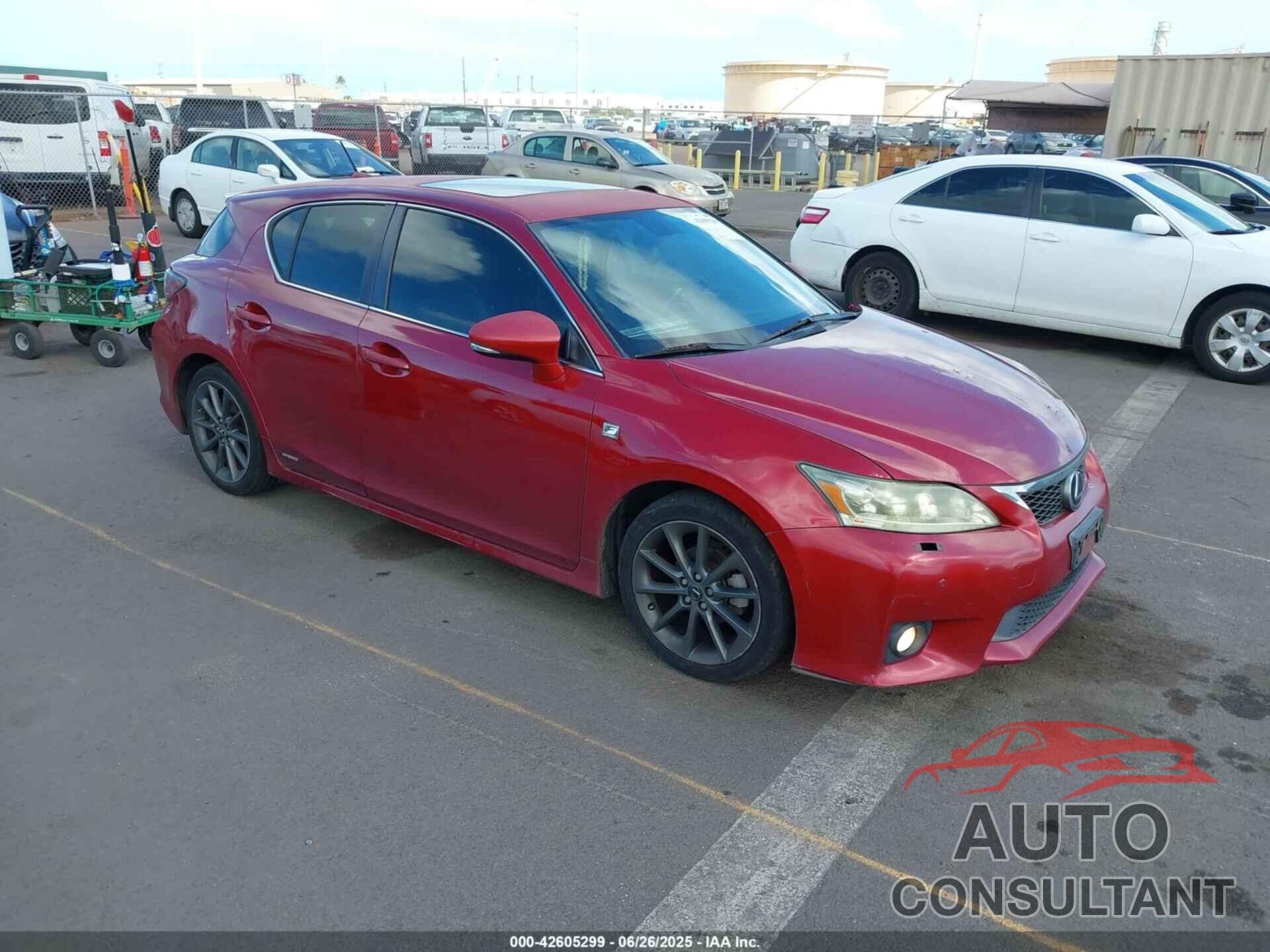LEXUS CT 200H 2013 - JTHKD5BH9D2123737
