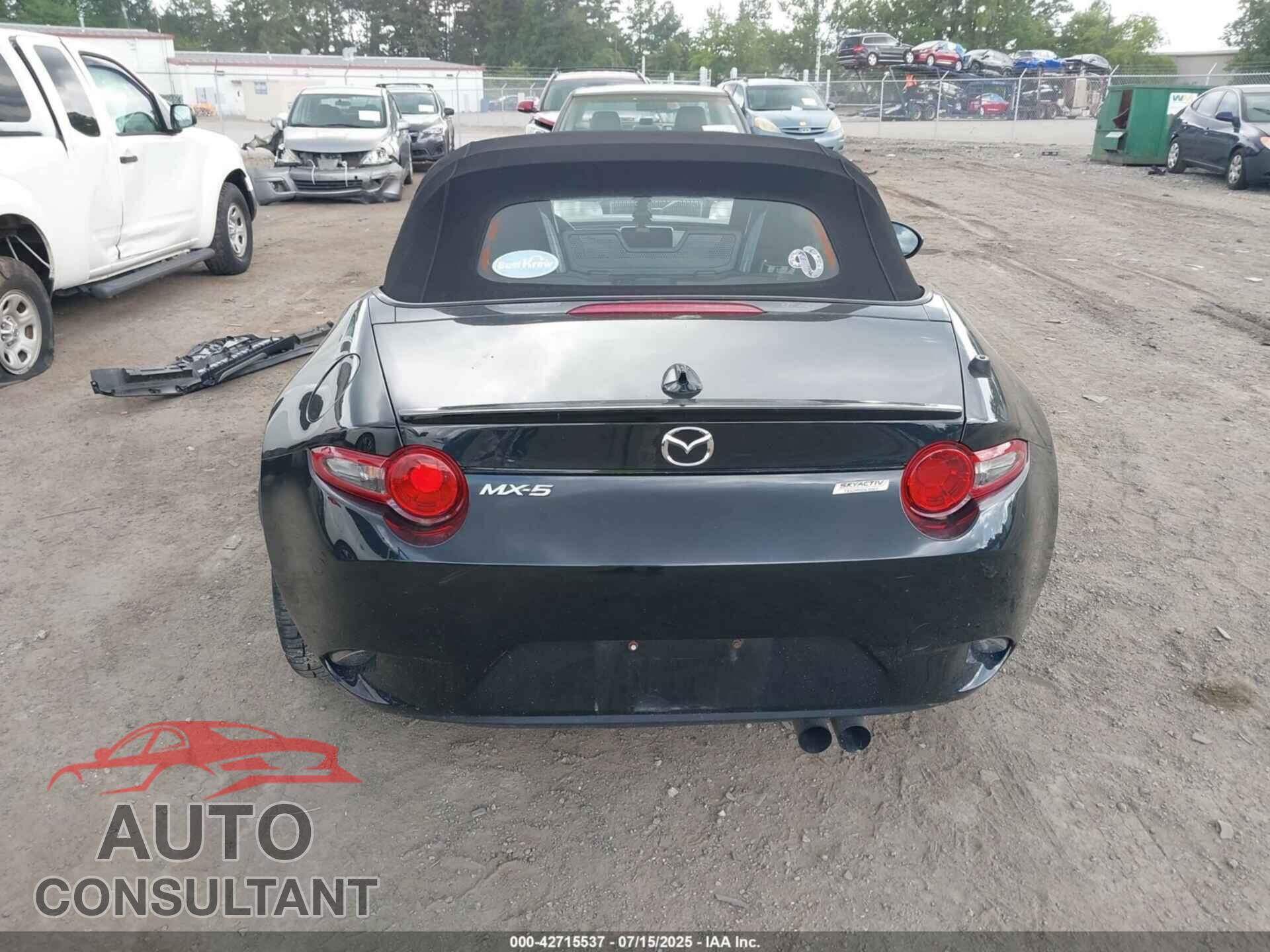 MAZDA MX-5 MIATA 2017 - JM1NDAC73H0124073