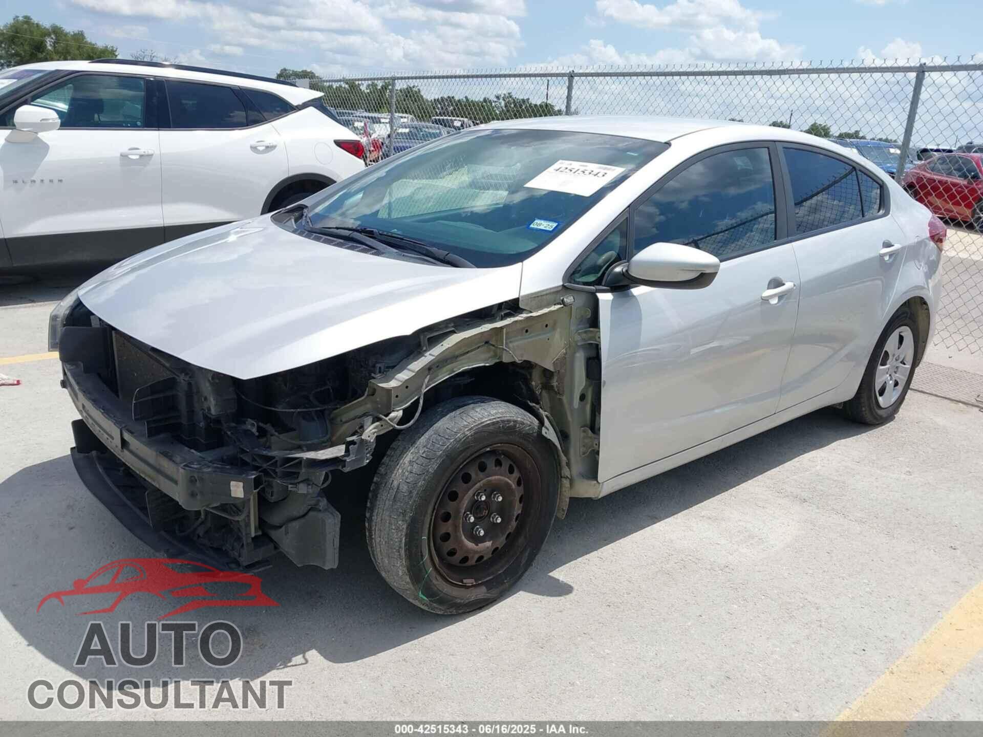 KIA FORTE 2017 - 3KPFL4A78HE030600
