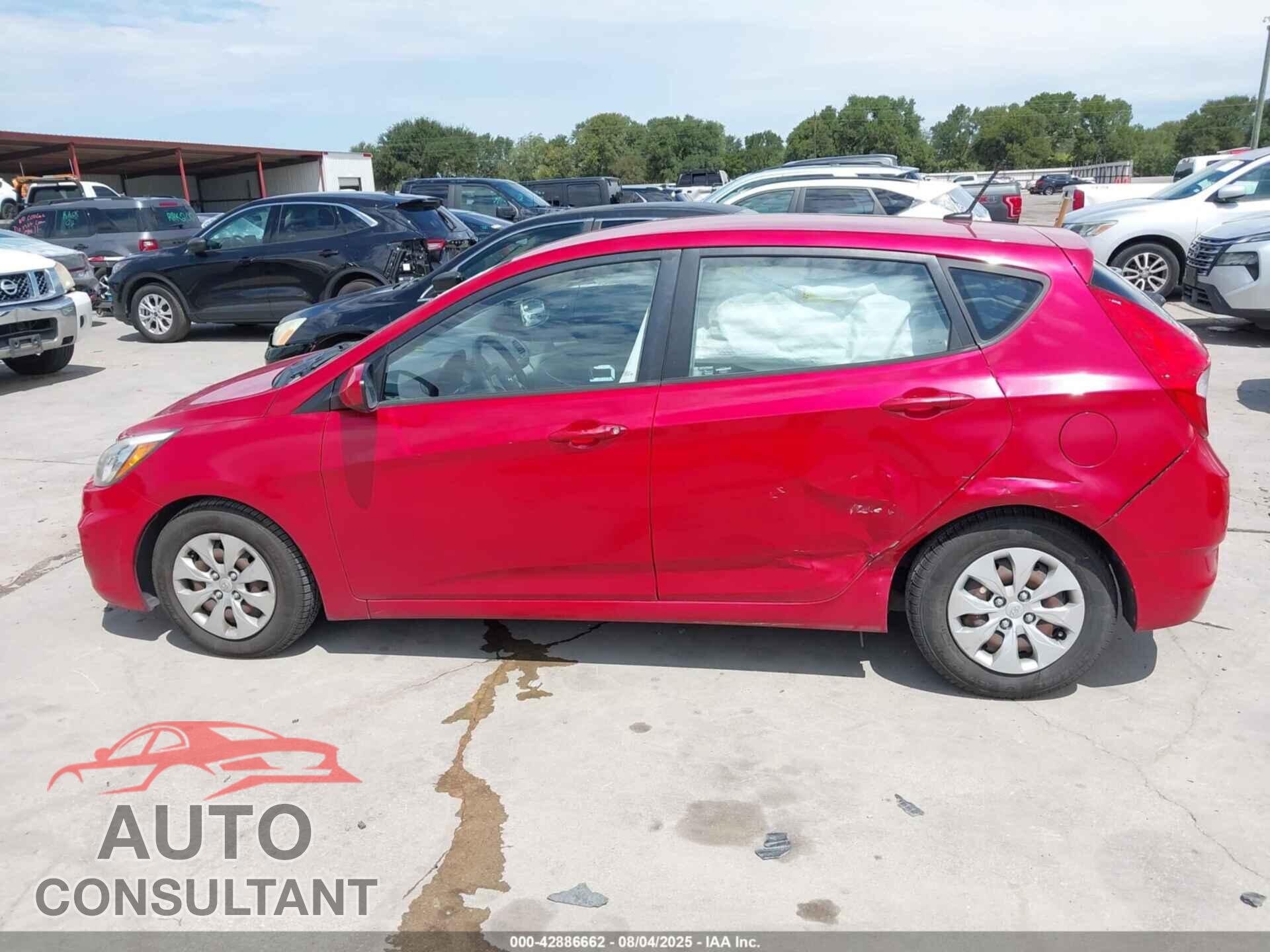 HYUNDAI ACCENT 2016 - KMHCT5AE1GU238465