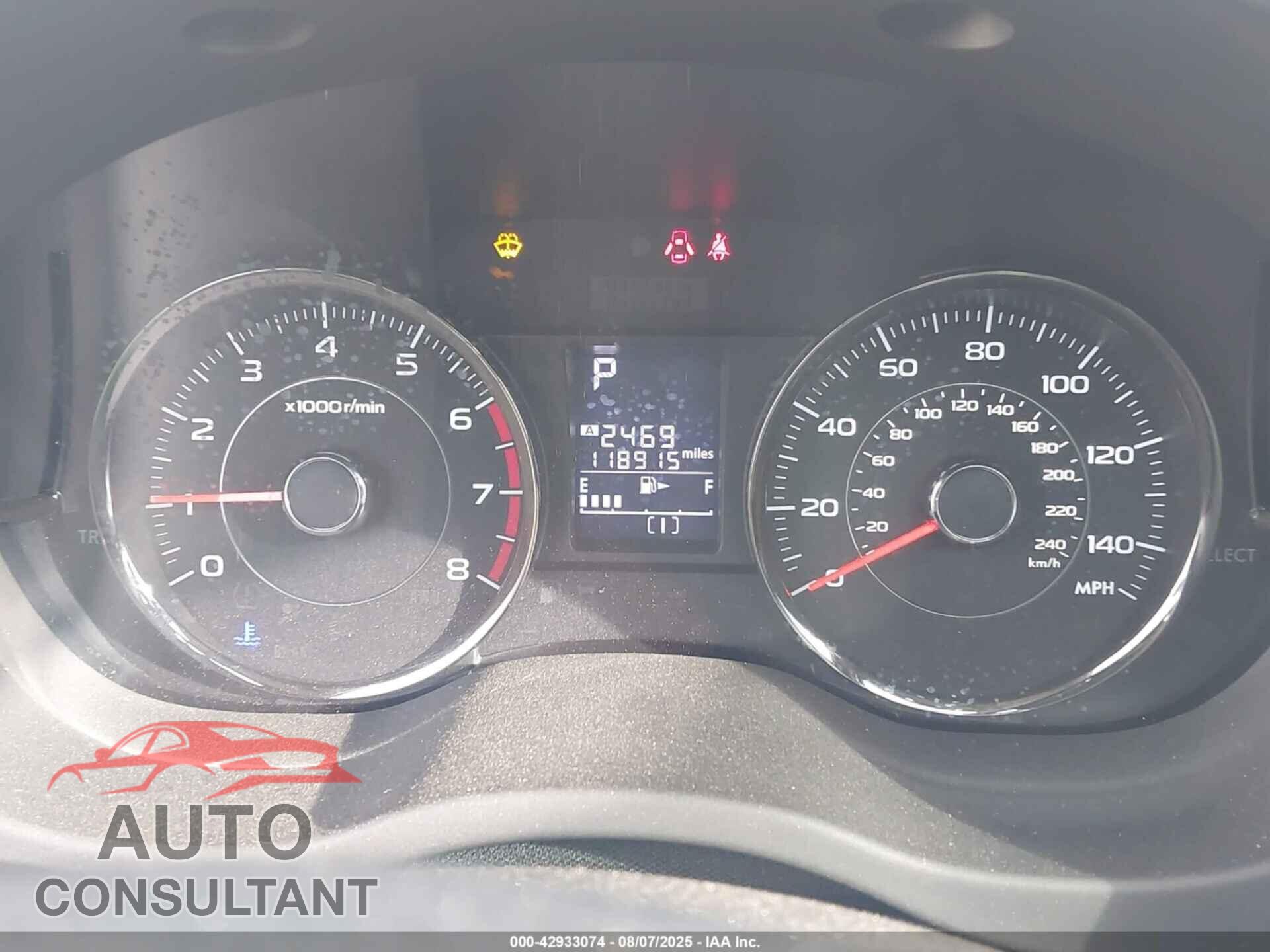 SUBARU FORESTER 2015 - JF2SJGWC8FH535959
