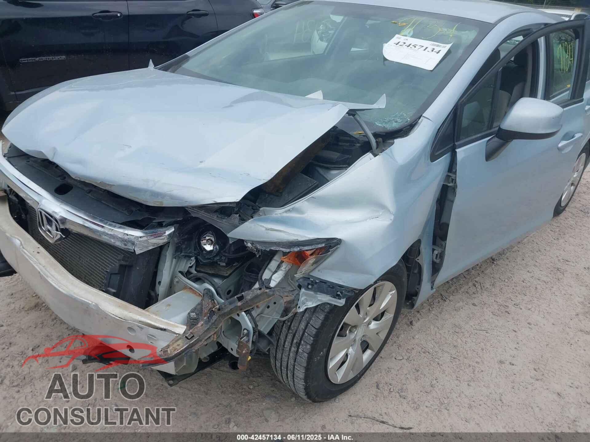 HONDA CIVIC 2012 - 19XFB2F52CE067620