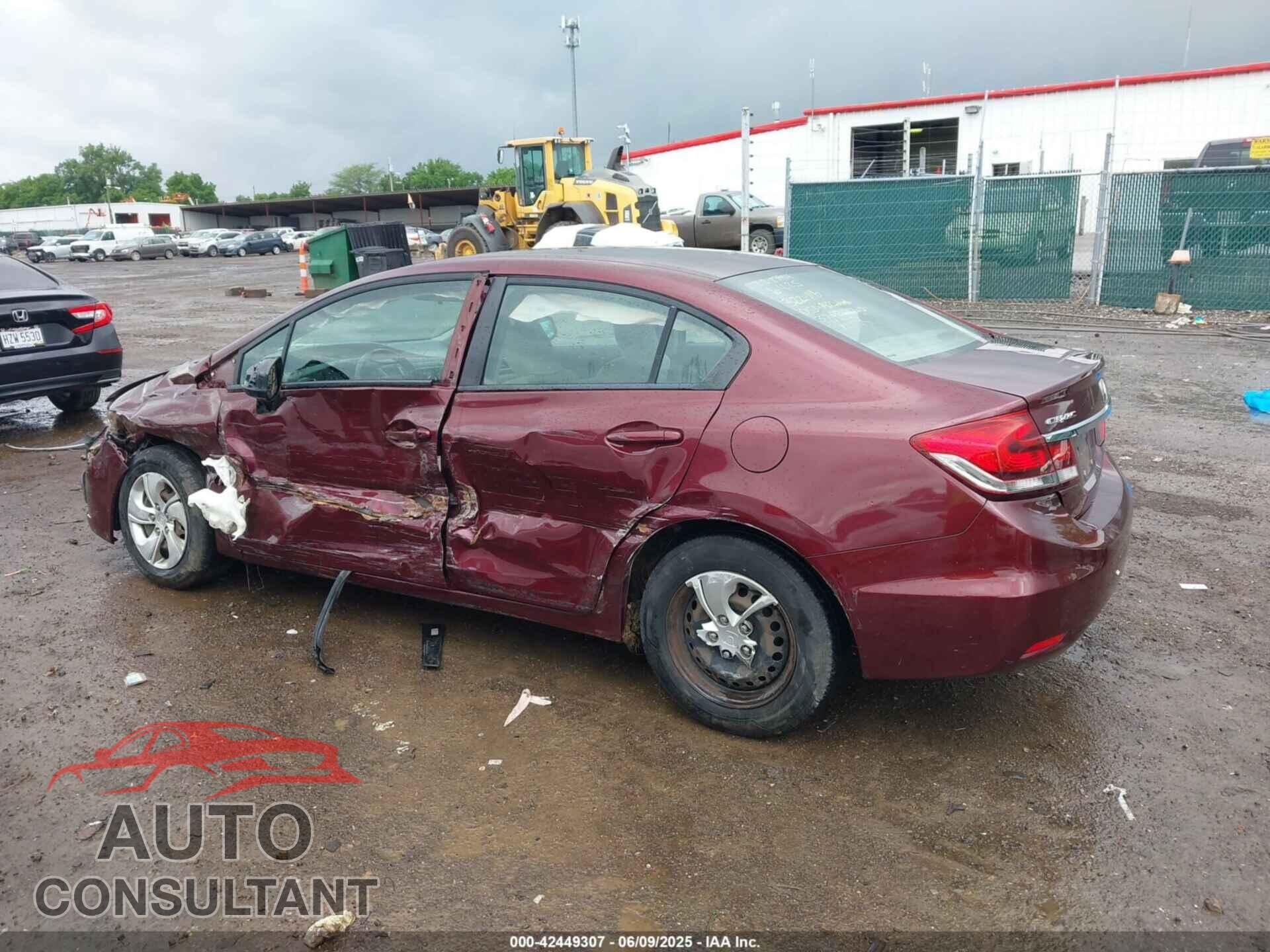 HONDA CIVIC 2013 - 19XFB2F54DE047080