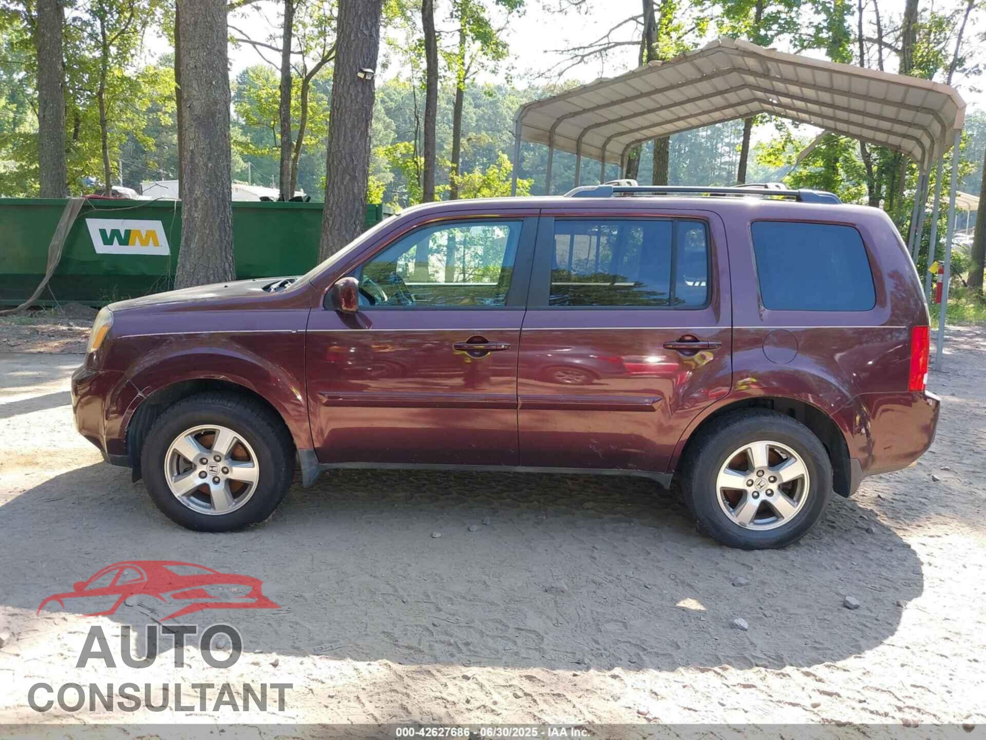 HONDA PILOT 2011 - 5FNYF4H58BB066082