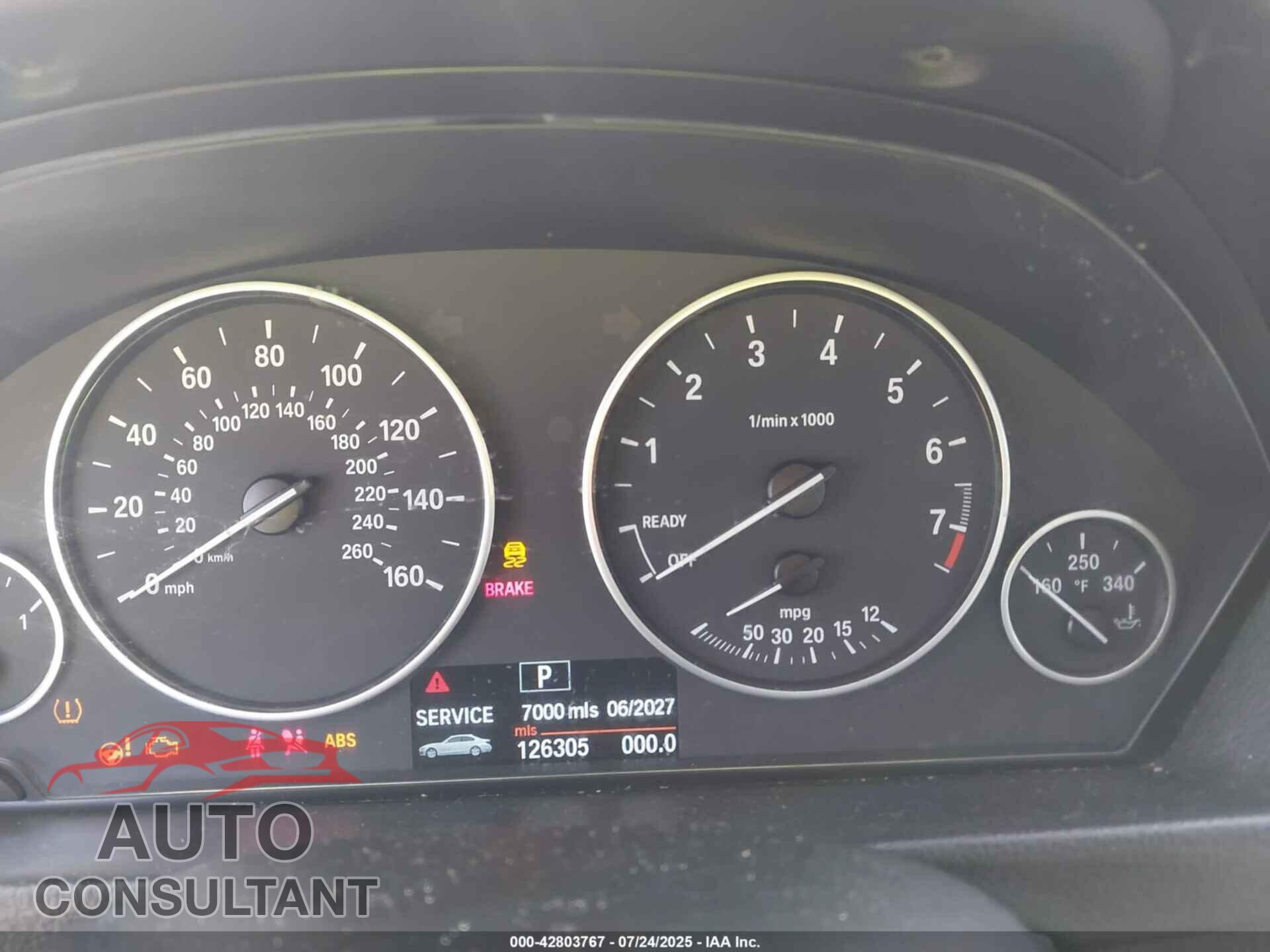 BMW 320I 2013 - WBA3C3C58DF983054