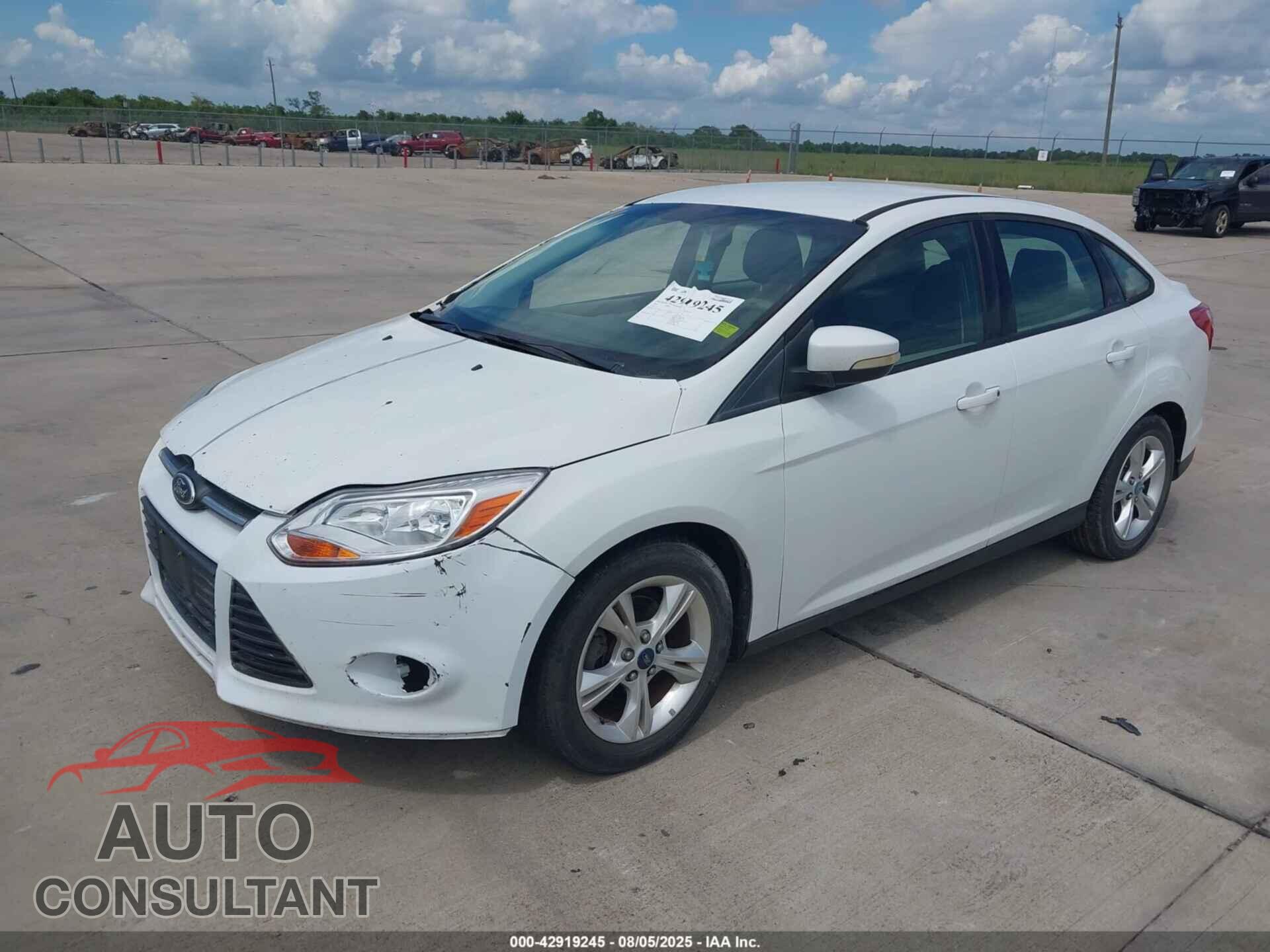 FORD FOCUS 2013 - 1FADP3F2XDL126707