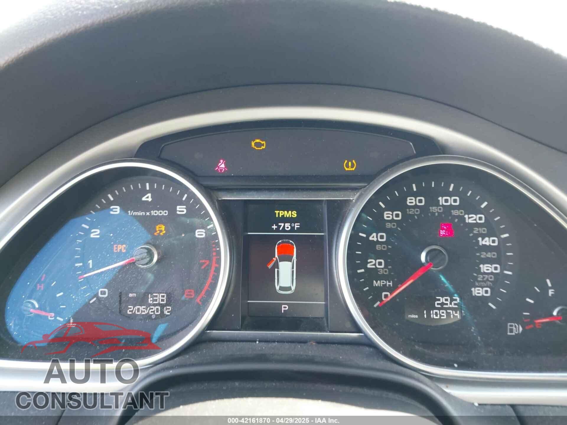 AUDI Q7 2013 - WA1DGAFE4DD010108