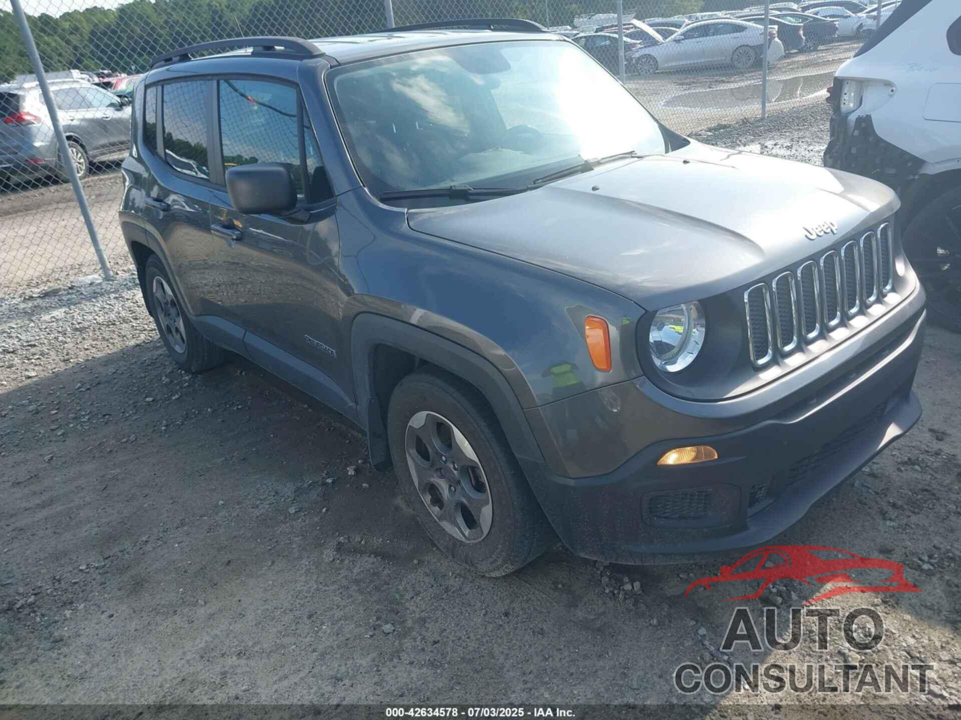 JEEP RENEGADE 2016 - ZACCJAATXGPE22001