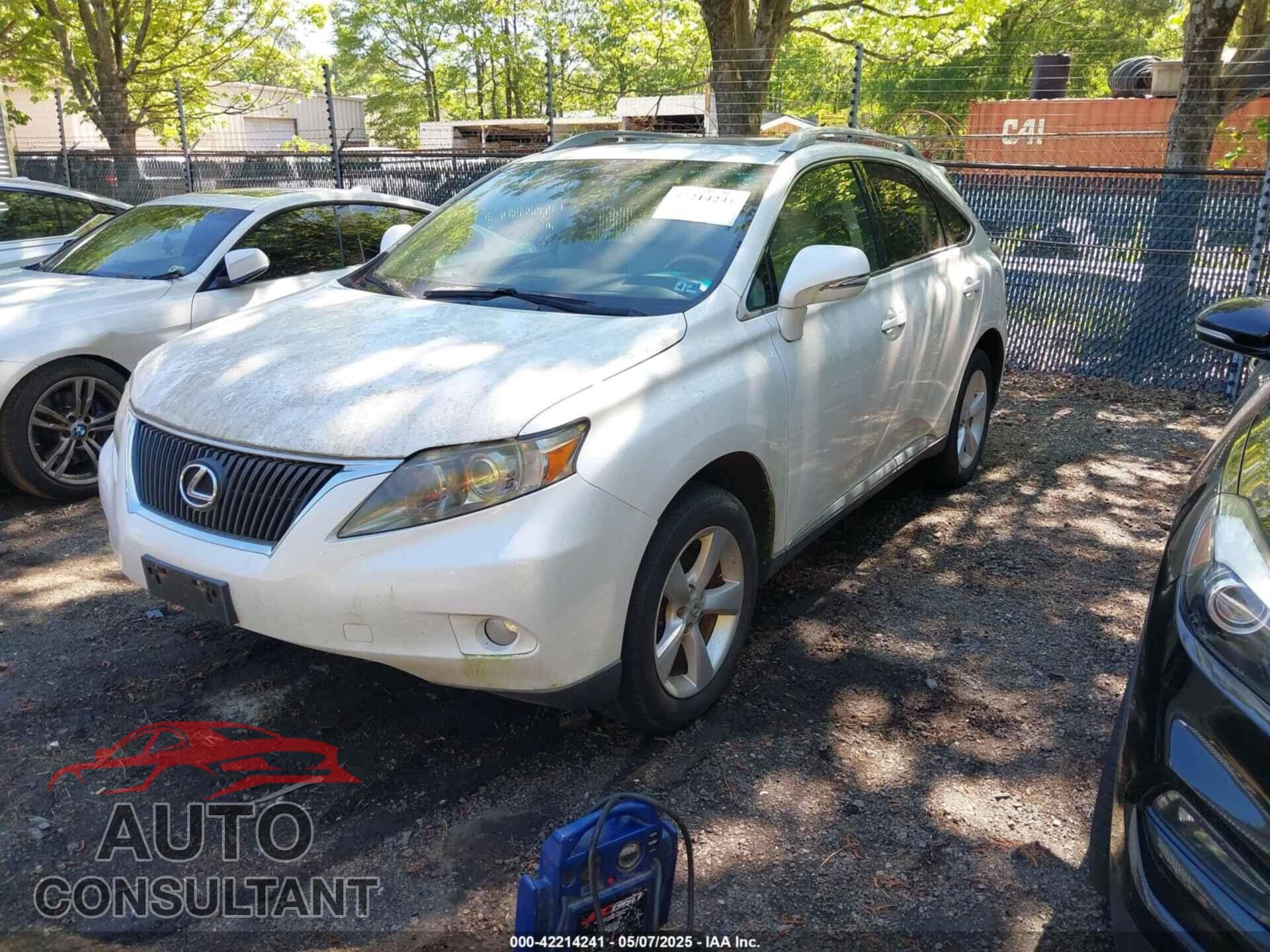 LEXUS RX 350 2011 - 2T2BK1BA2BC092747