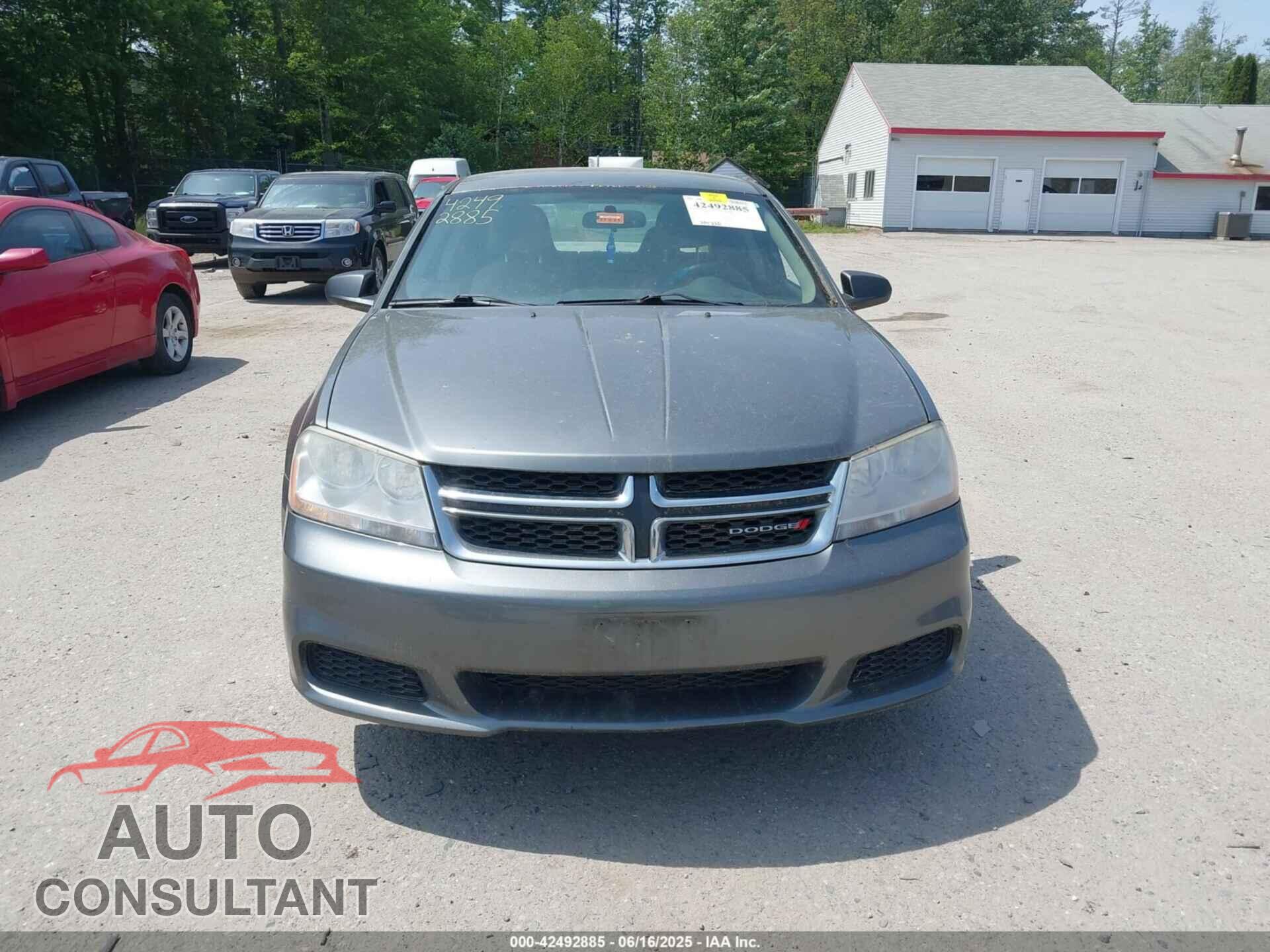 DODGE AVENGER 2013 - 1C3CDZAB9DN551854