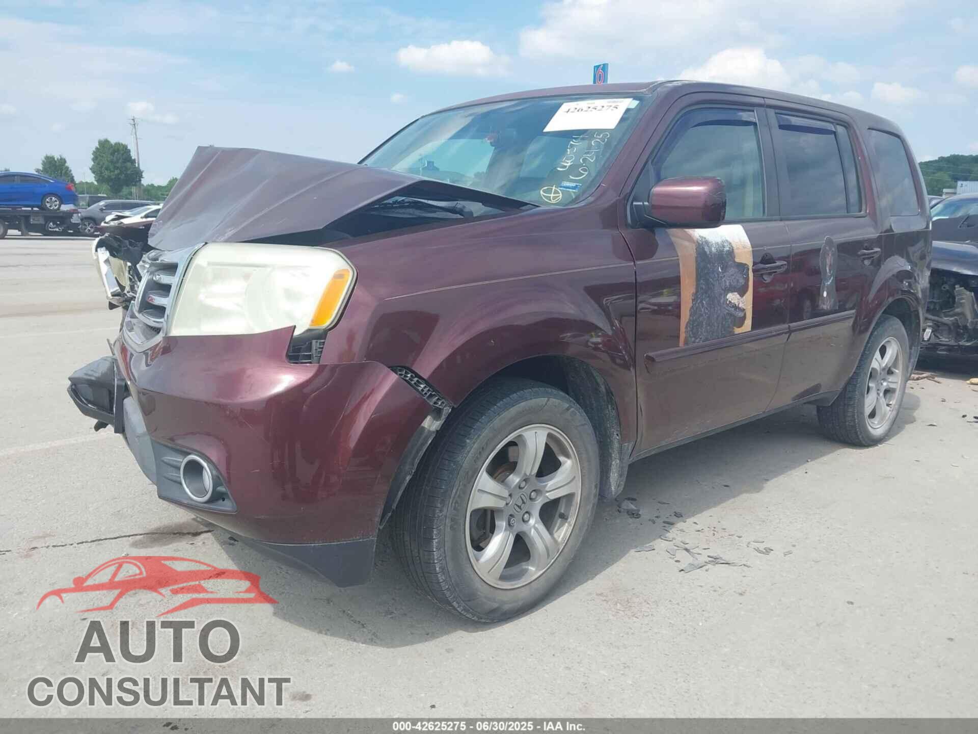 HONDA PILOT 2013 - 5FNYF4H47DB065287
