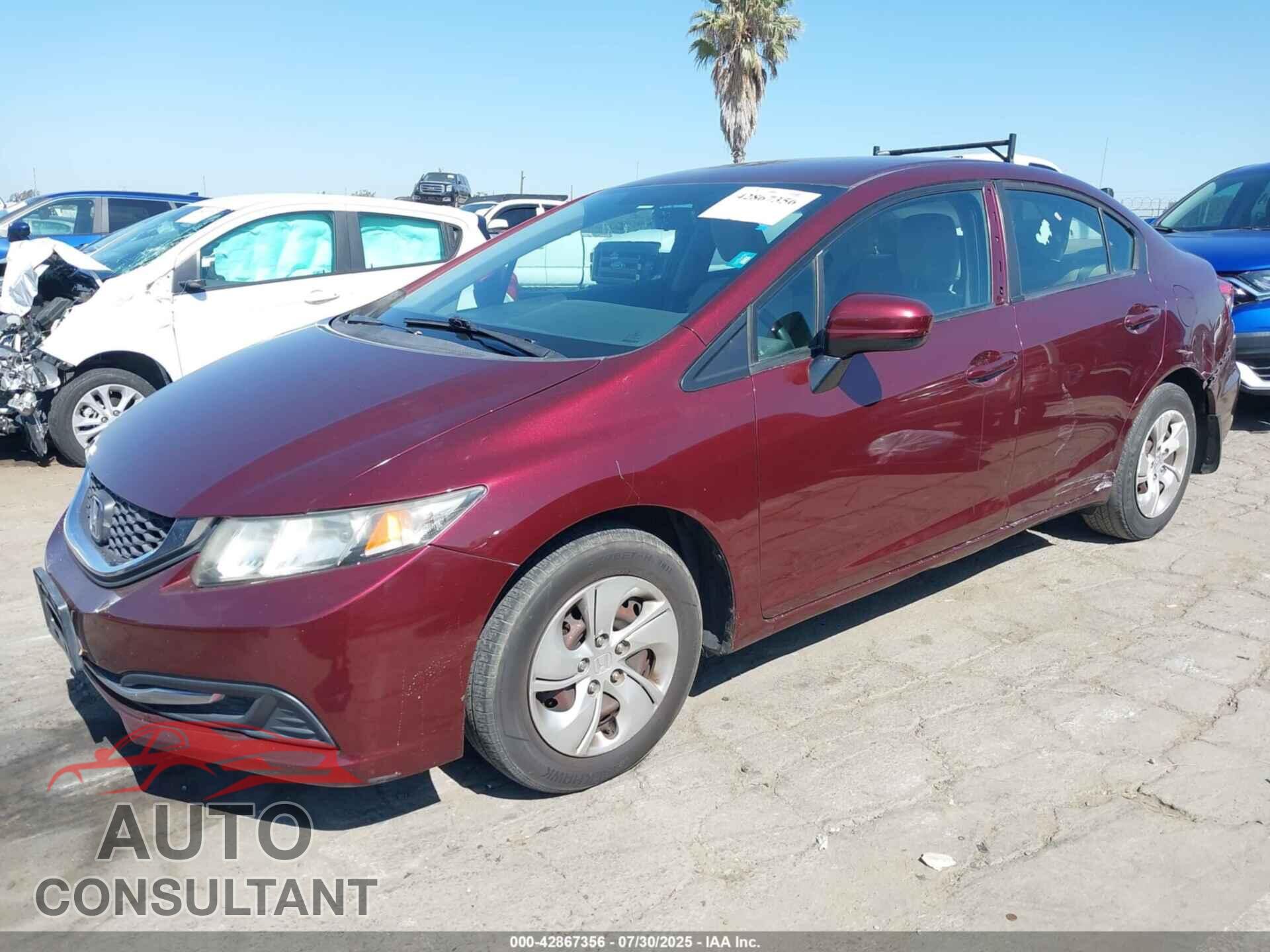 HONDA CIVIC 2014 - 19XFB2F56EE249470