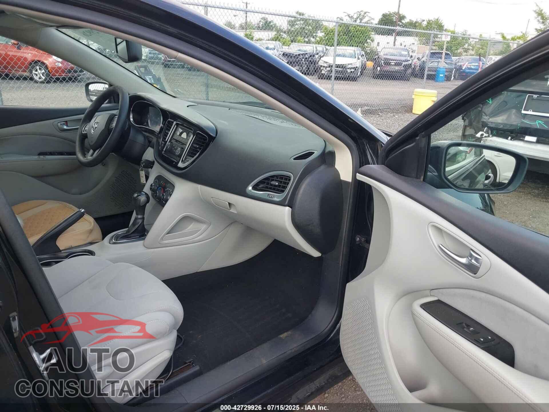 DODGE DART 2013 - 1C3CDFBA7DD136784