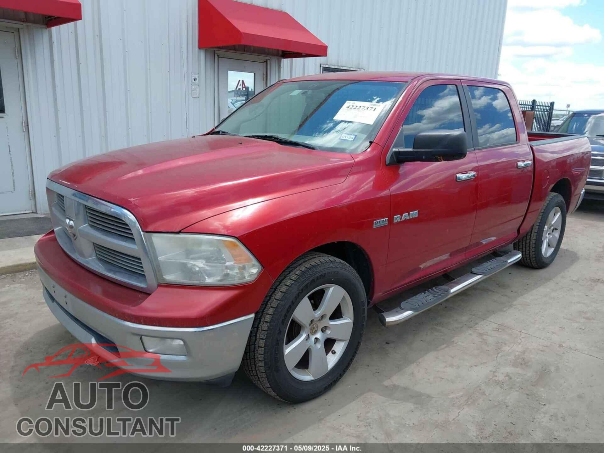 DODGE RAM 1500 2009 - 1D3HB13TX9S733173