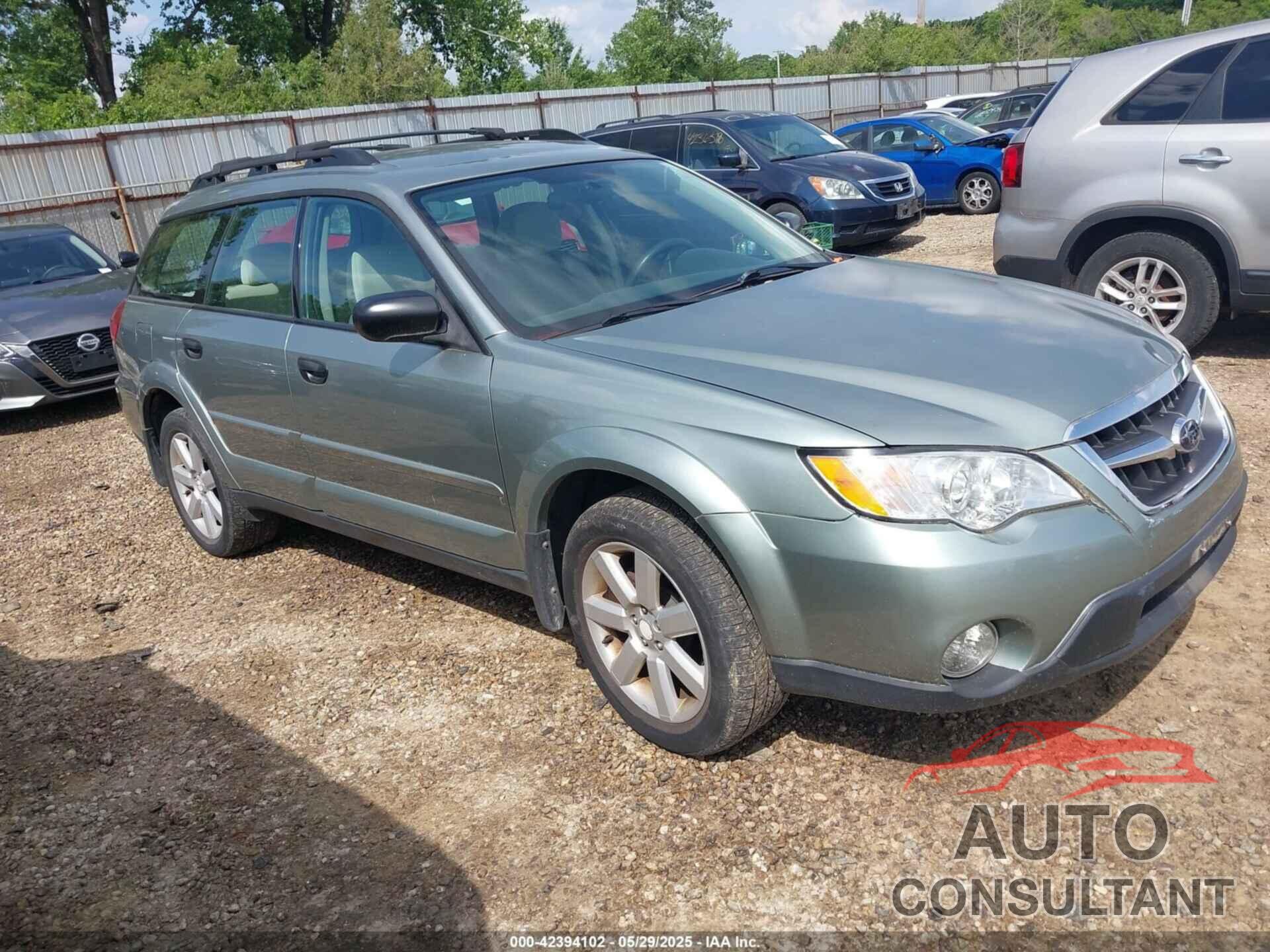 SUBARU OUTBACK 2009 - 4S4BP61C197335932