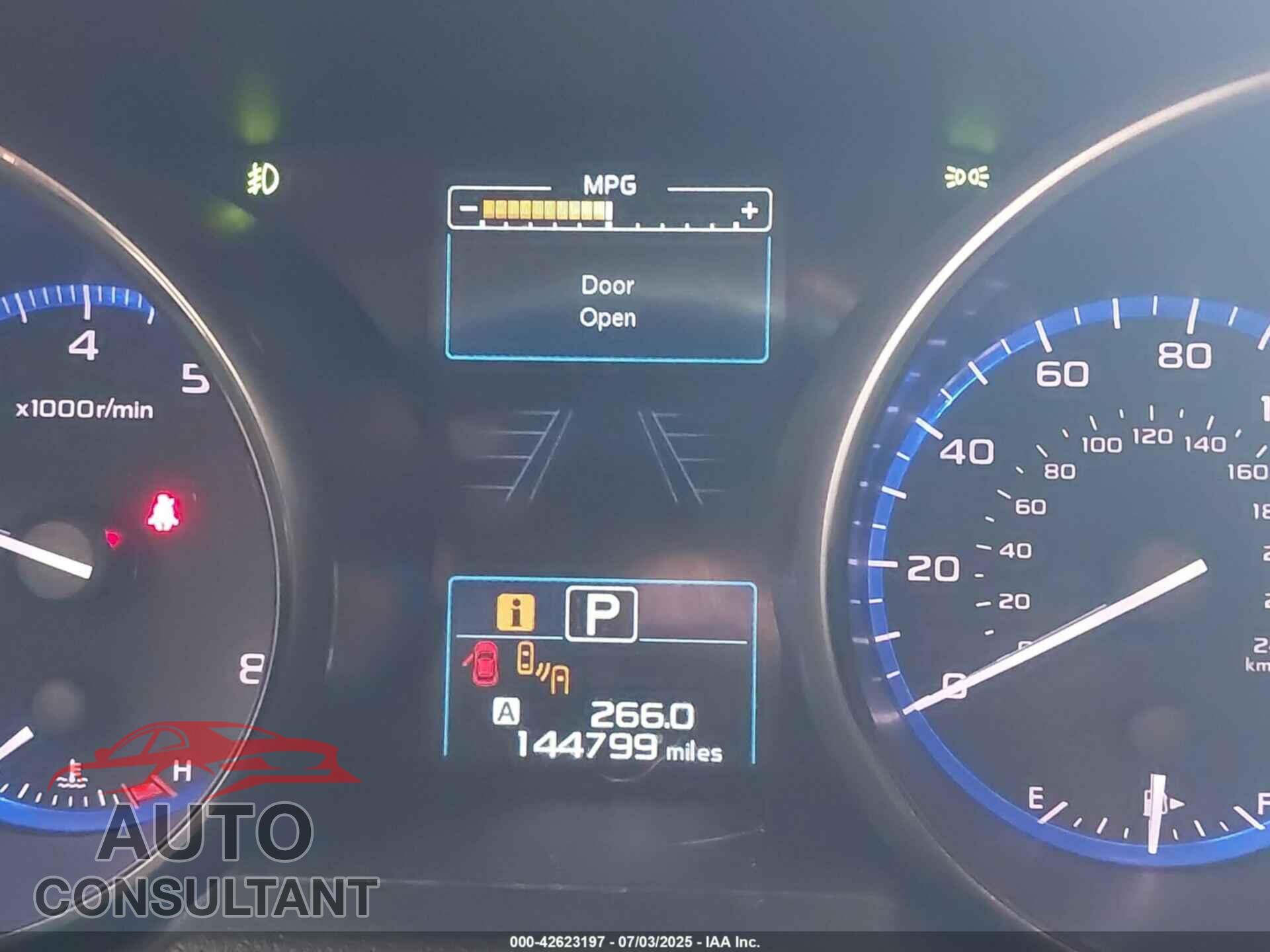 SUBARU OUTBACK 2017 - 4S4BSAFC2H3294341