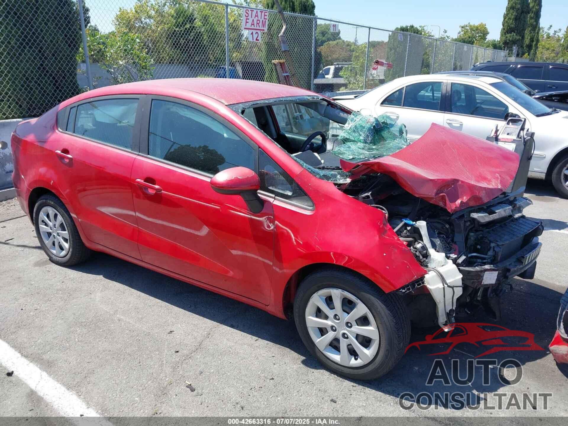 KIA RIO 2017 - KNADM4A3XH6117497