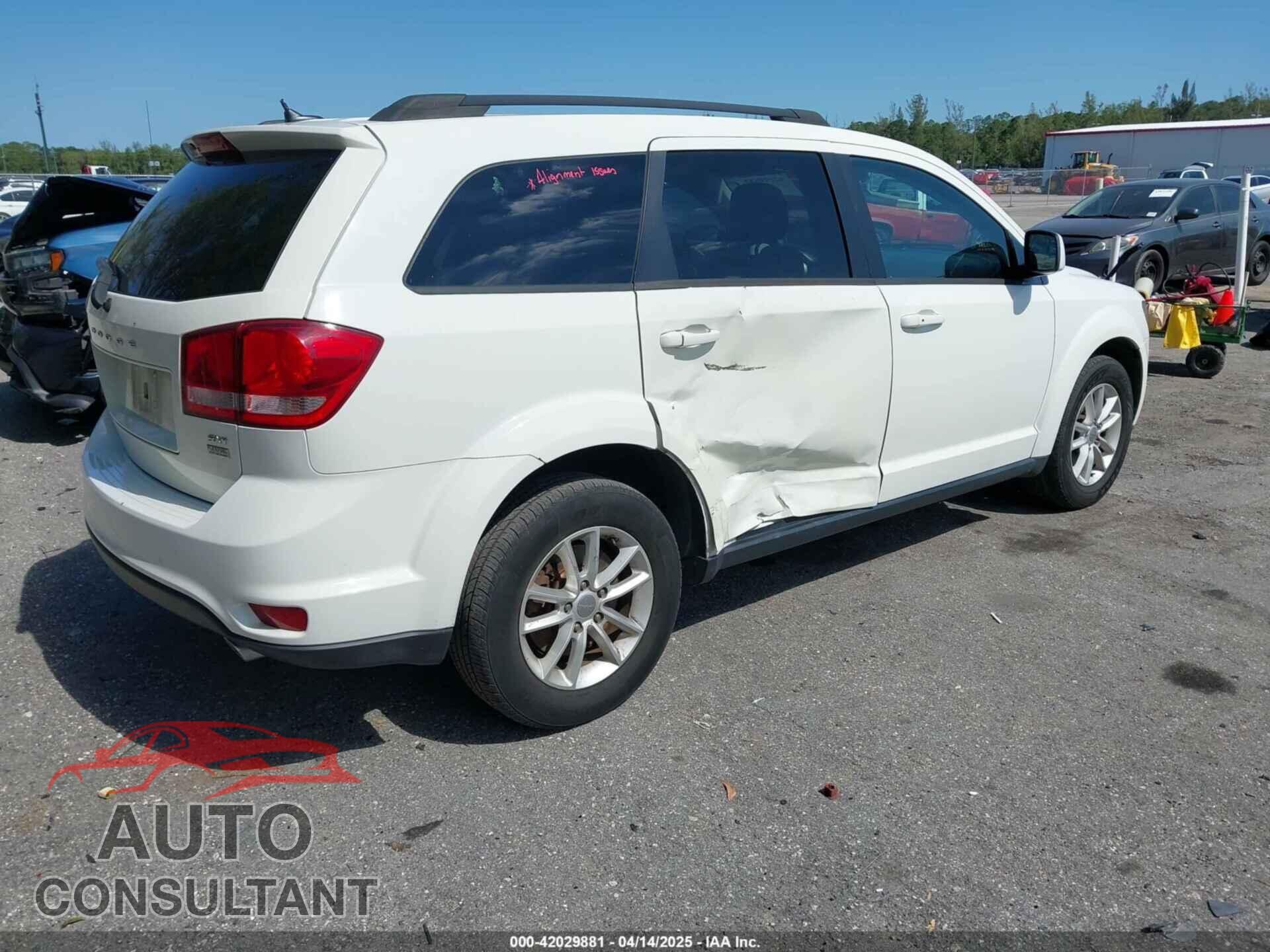 DODGE JOURNEY 2015 - 3C4PDCBG4FT727376