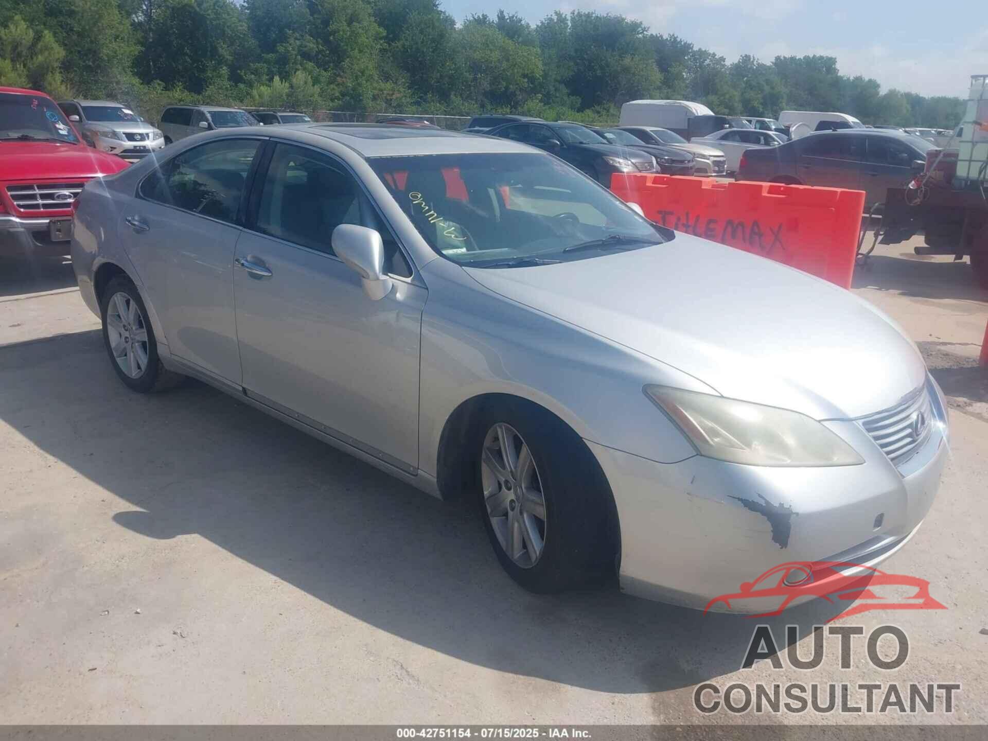 LEXUS ES 350 2009 - JTHBJ46G092279788