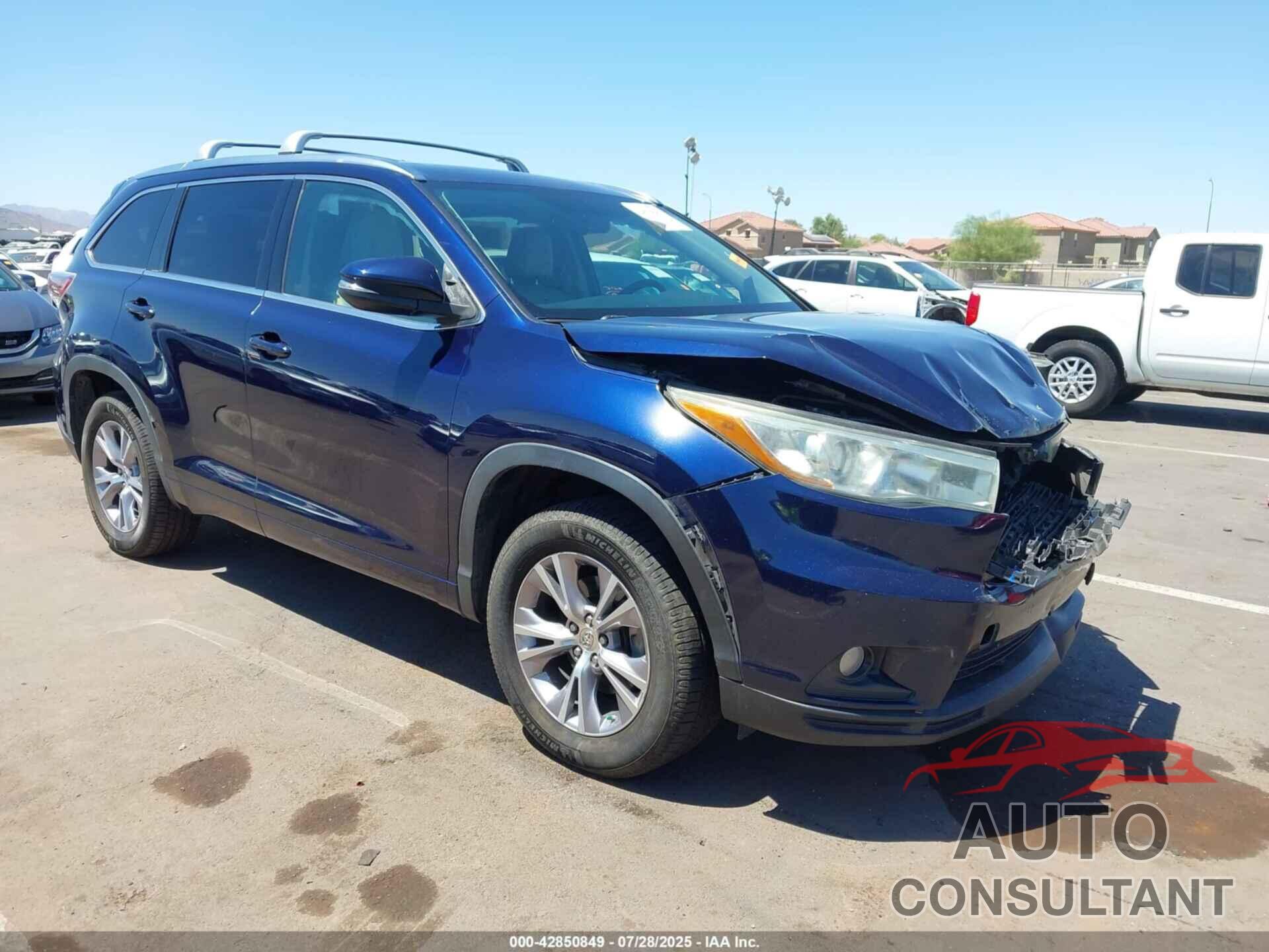 TOYOTA HIGHLANDER 2015 - 5TDKKRFH0FS081544