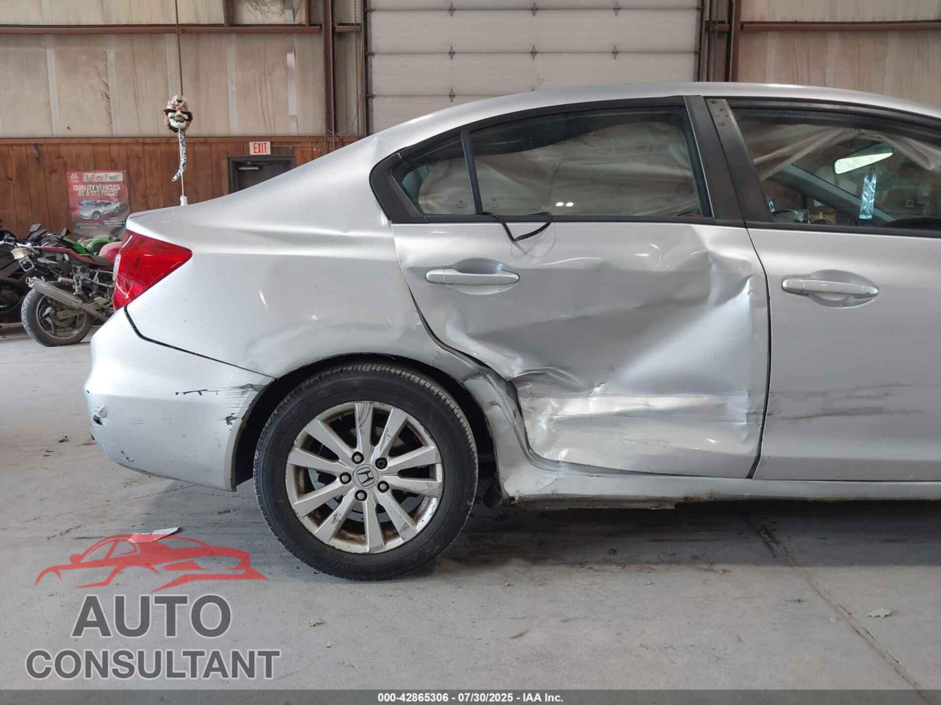 HONDA CIVIC 2012 - 2HGFB2F89CH318486