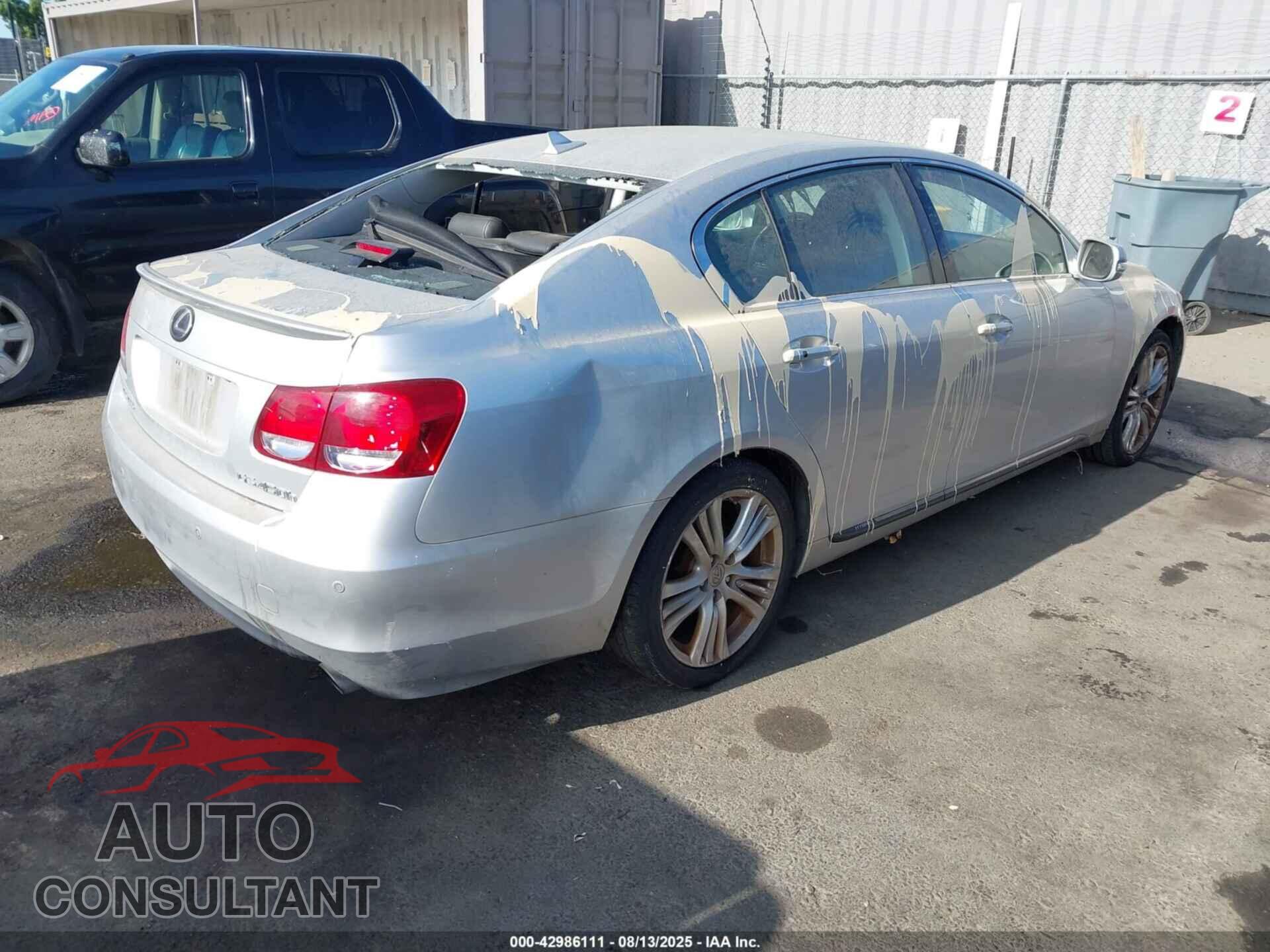 LEXUS GS 450H 2009 - JTHBC96S595018053