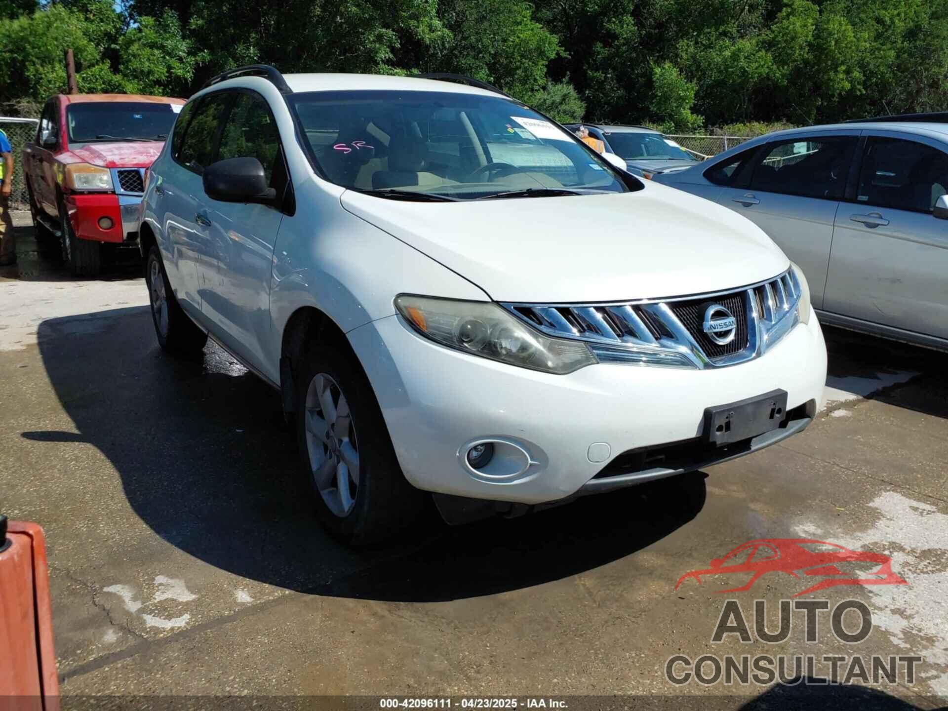 NISSAN MURANO 2010 - JN8AZ1MW9AW123166