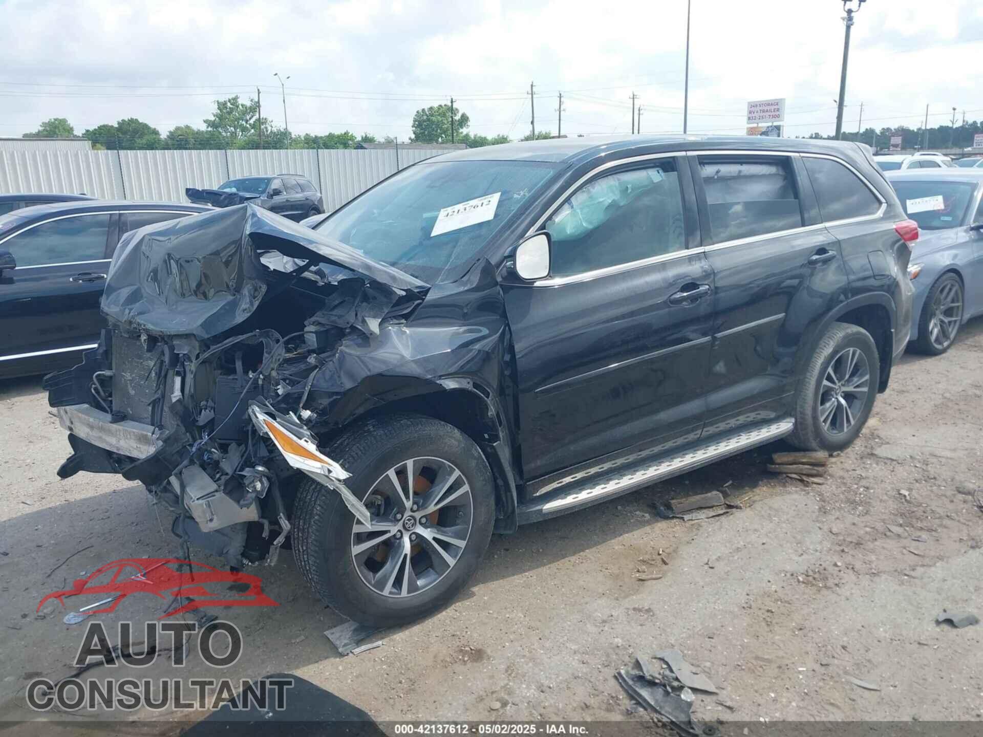 TOYOTA HIGHLANDER 2018 - 5TDZZRFH5JS283413