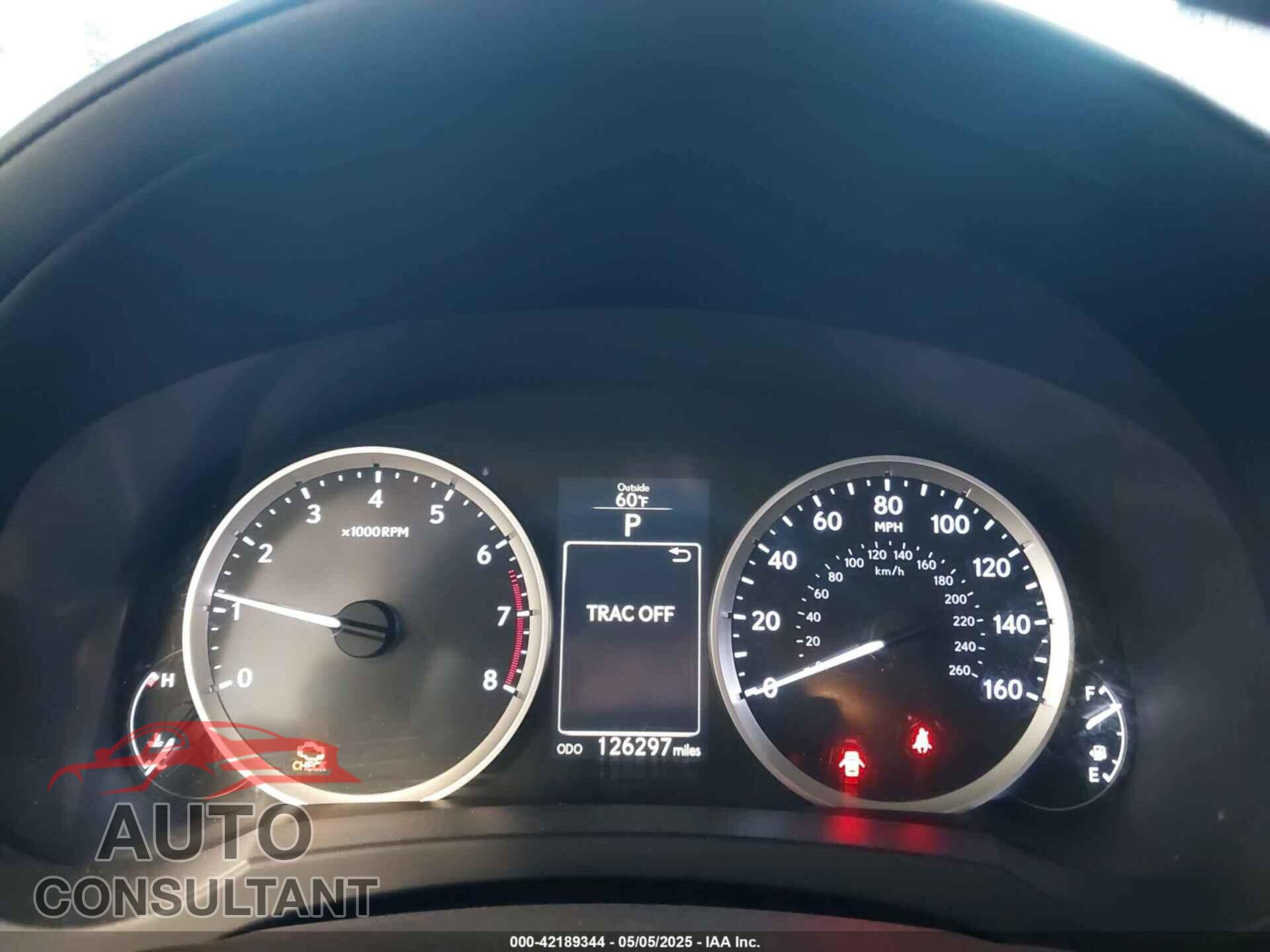 LEXUS IS 250 2014 - JTHBF1D20E5004373