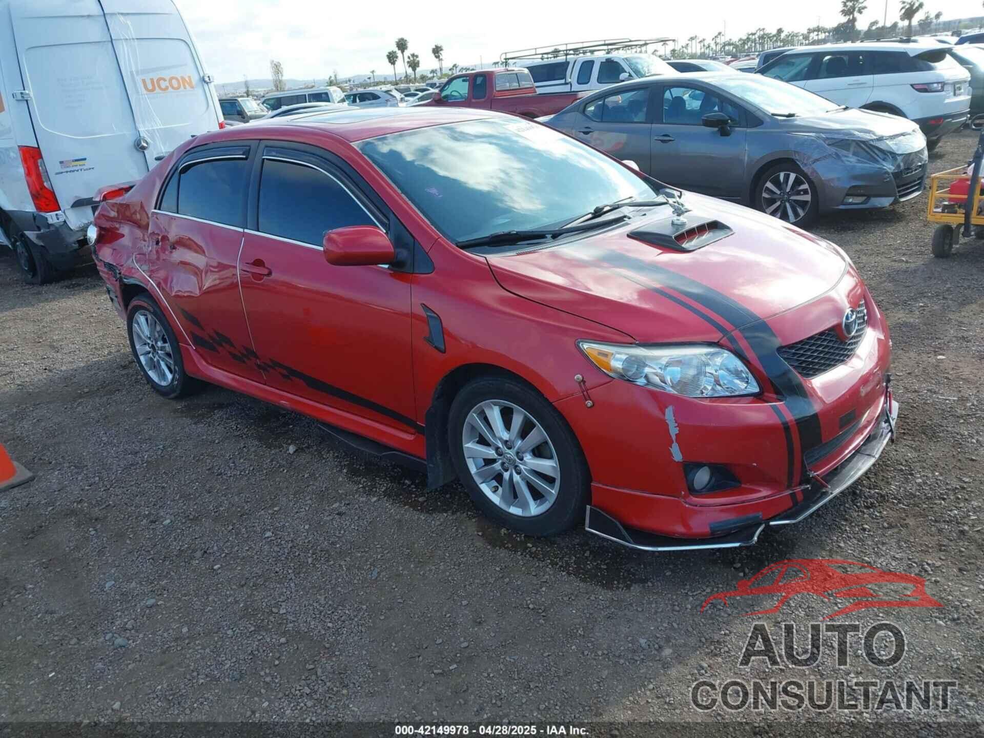TOYOTA COROLLA 2009 - 1NXBU40EX9Z027482