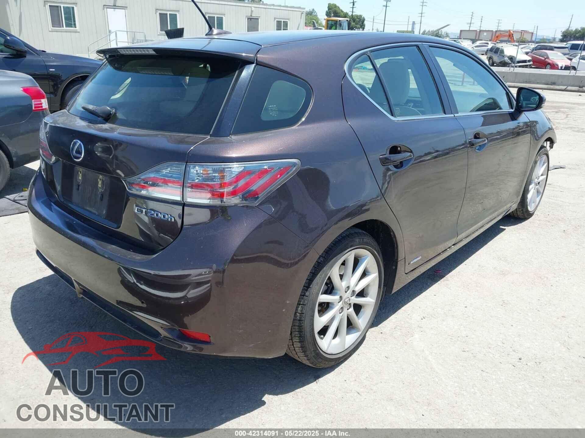 LEXUS CT 200H 2012 - JTHKD5BH3C2111503