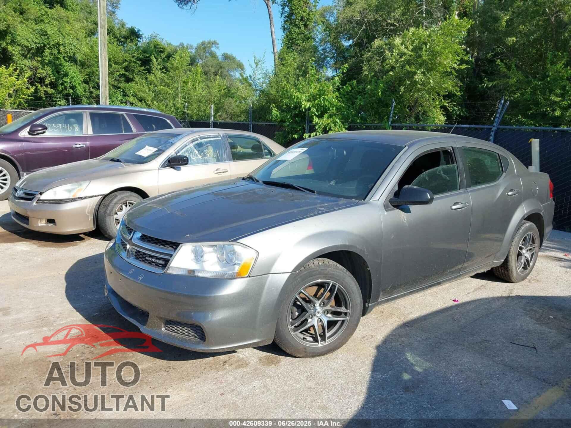 DODGE AVENGER 2012 - 1C3CDZAB7CN147160