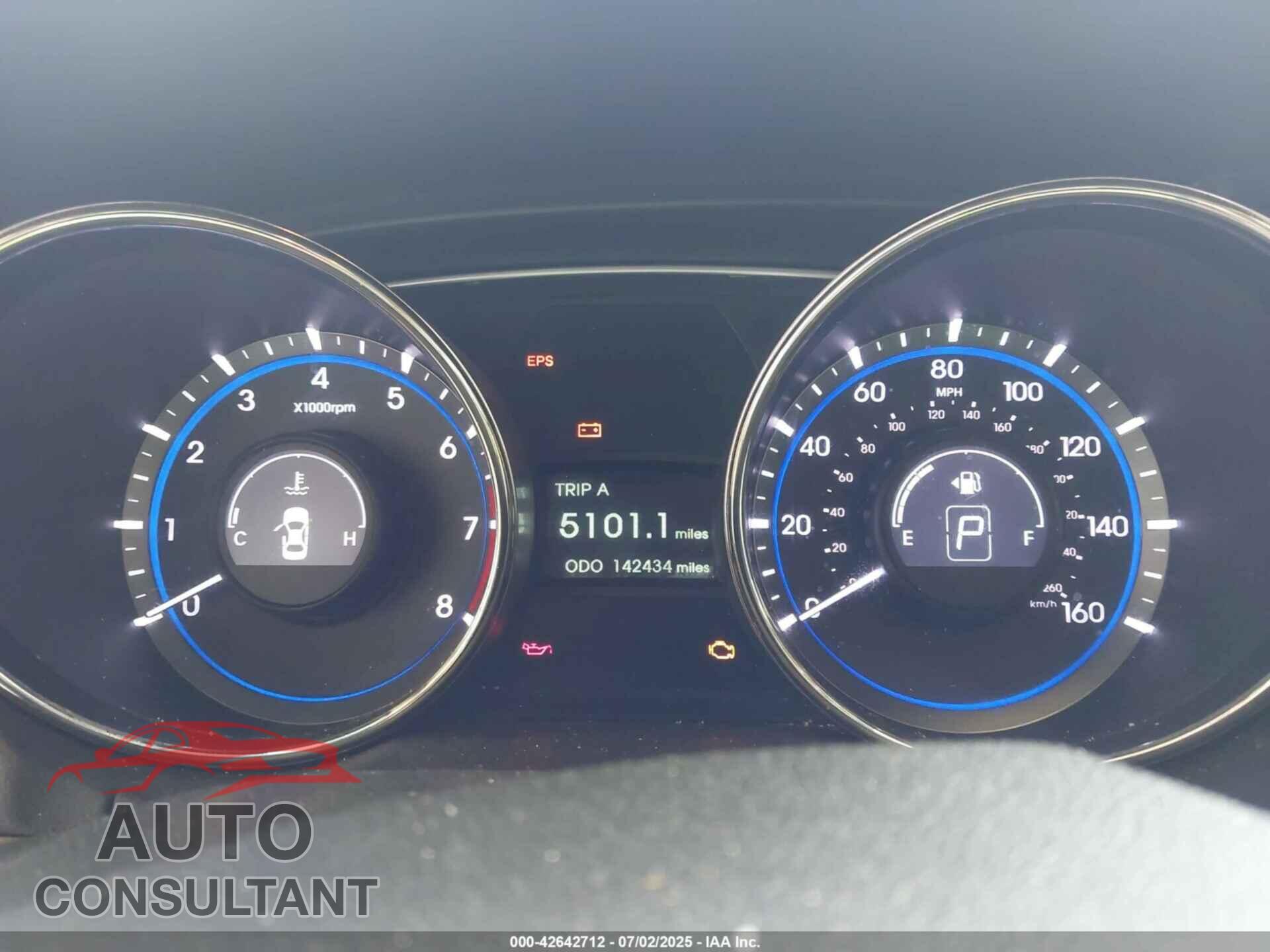 HYUNDAI SONATA 2012 - 5NPEC4AC1CH378378
