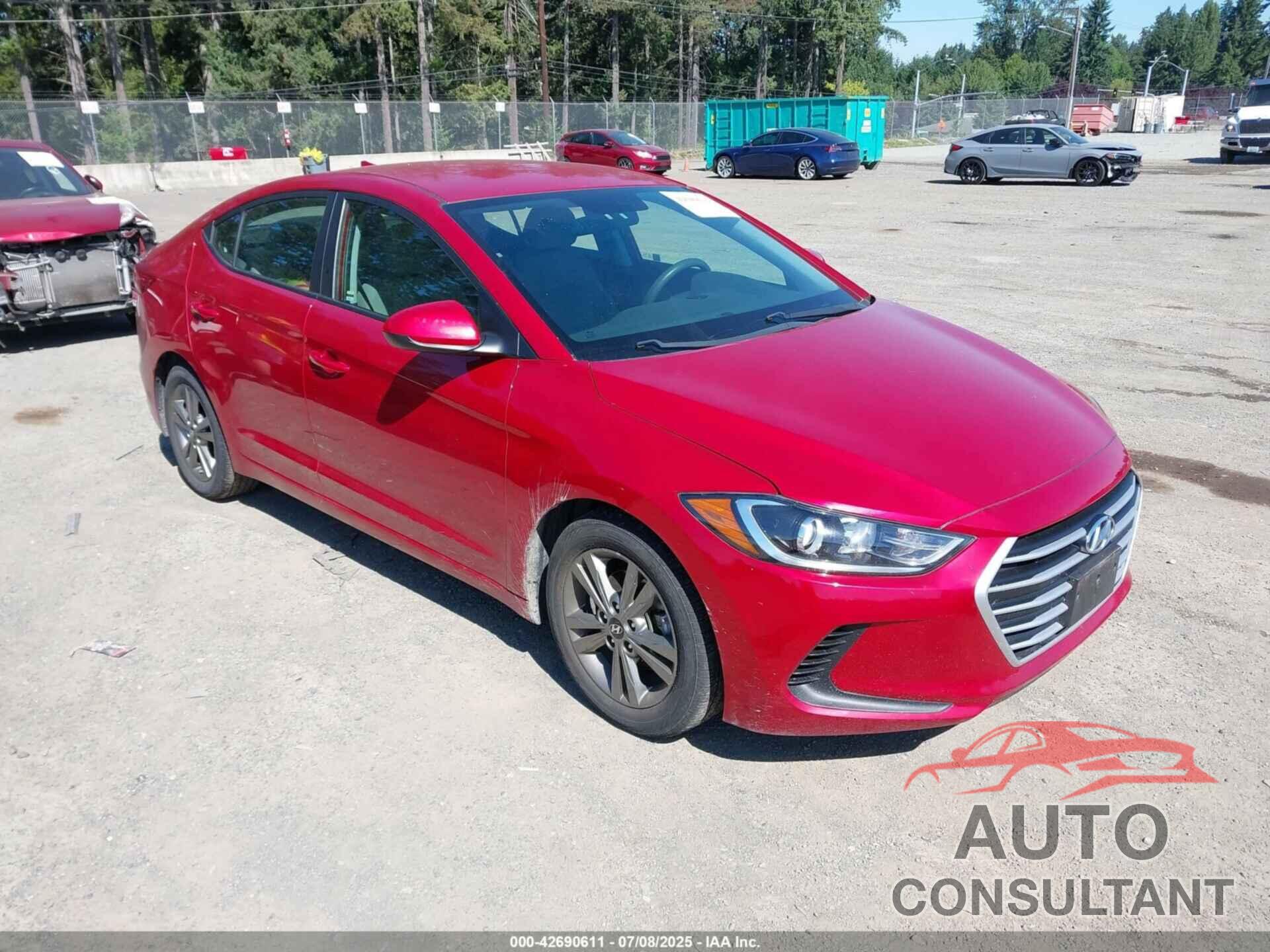 HYUNDAI ELANTRA 2018 - 5NPD84LF6JH214058
