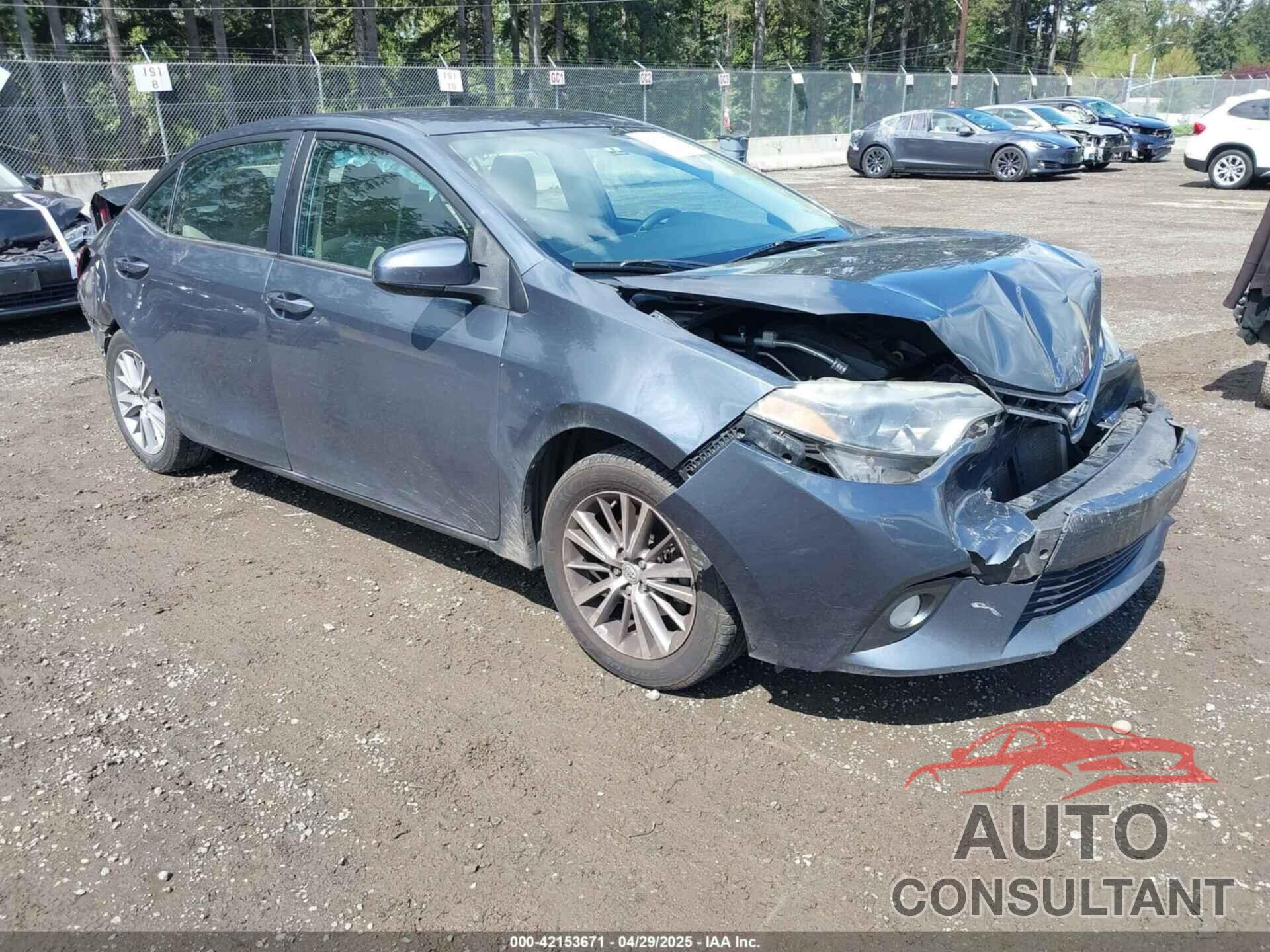 TOYOTA COROLLA 2015 - 2T1BURHE3FC372531
