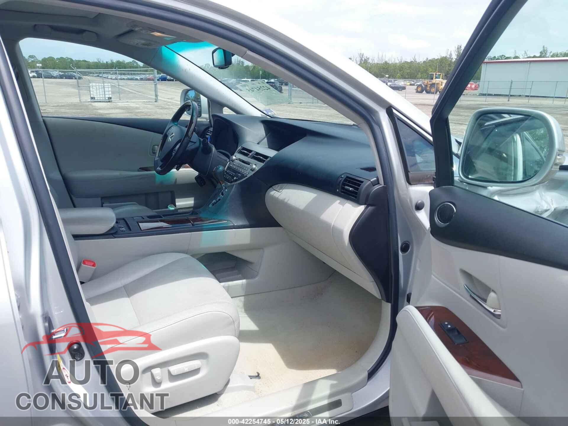 LEXUS RX 350 2010 - 2T2ZK1BA7AC040432