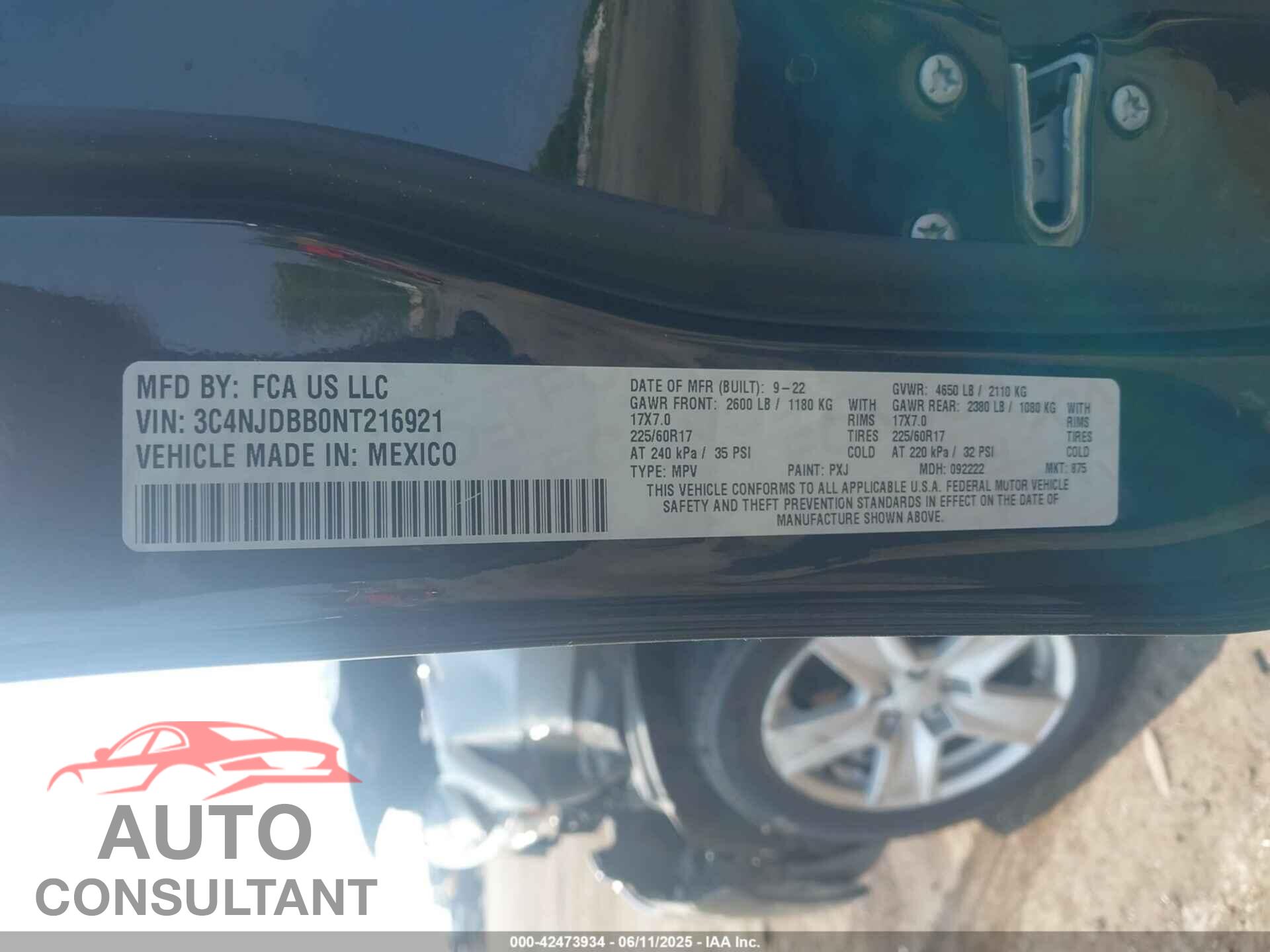 JEEP COMPASS 2022 - 3C4NJDBB0NT216921