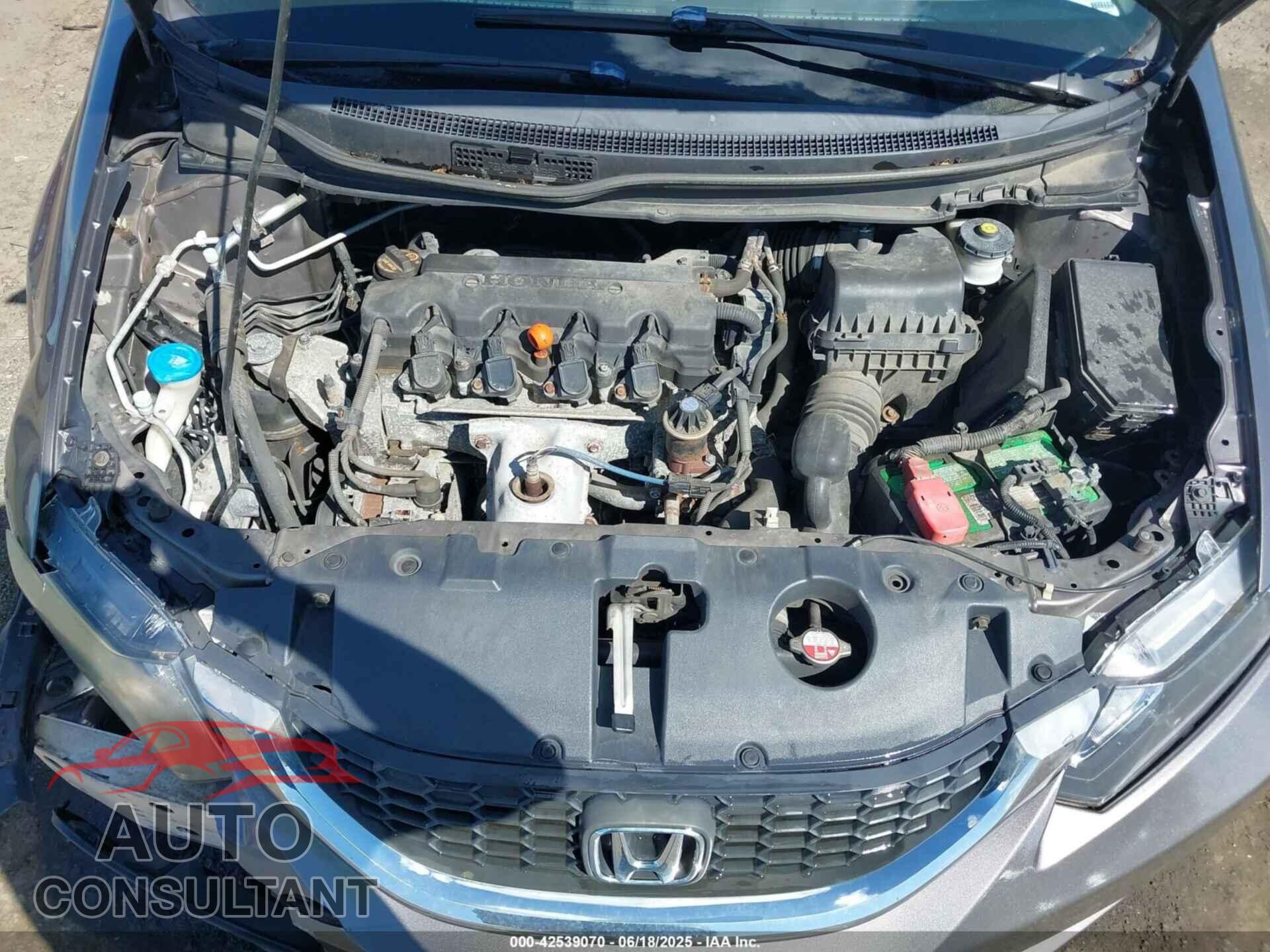 HONDA CIVIC 2013 - 19XFB2F5XDE234792