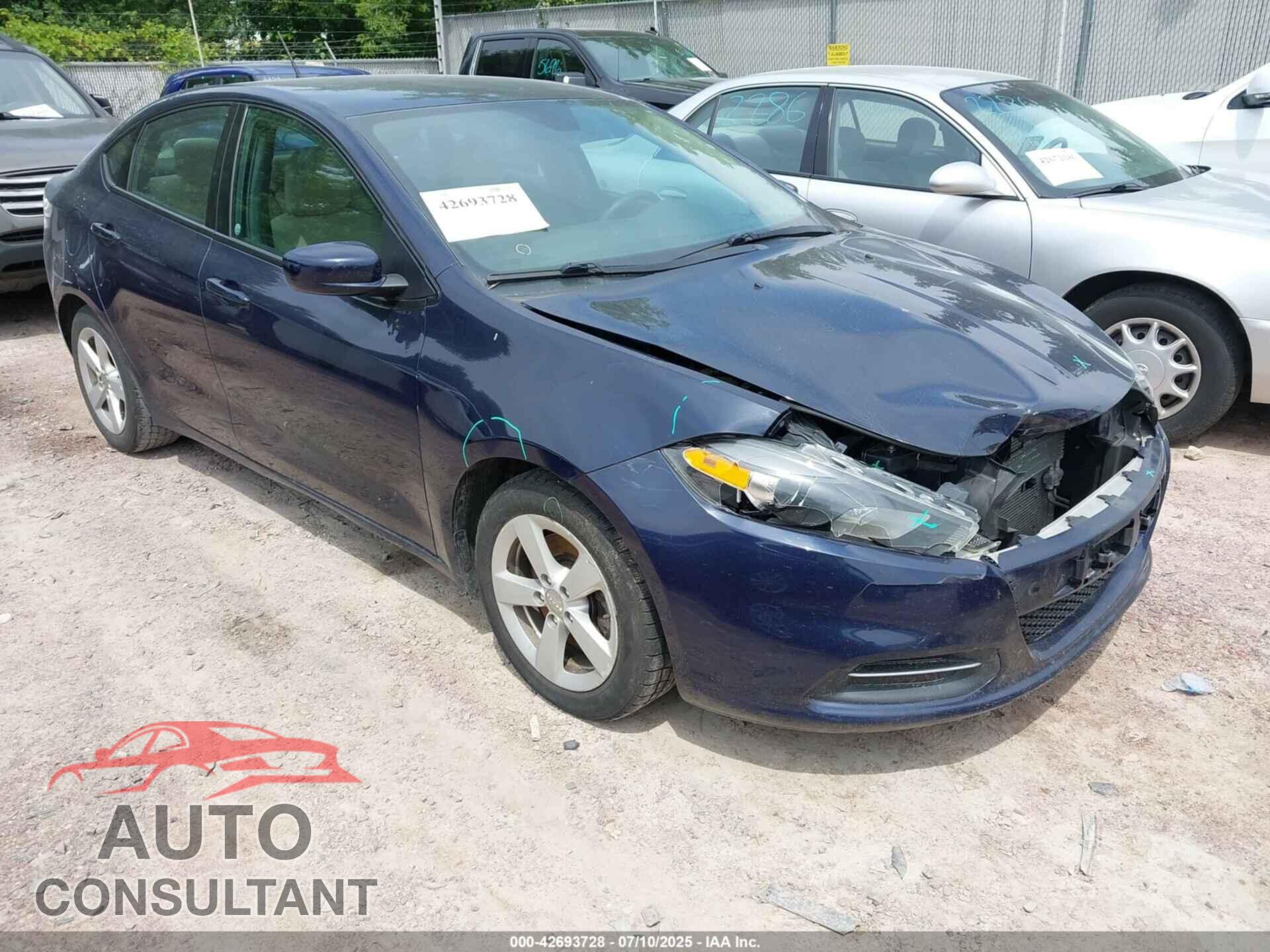 DODGE DART 2016 - 1C3CDFBB4GD766291