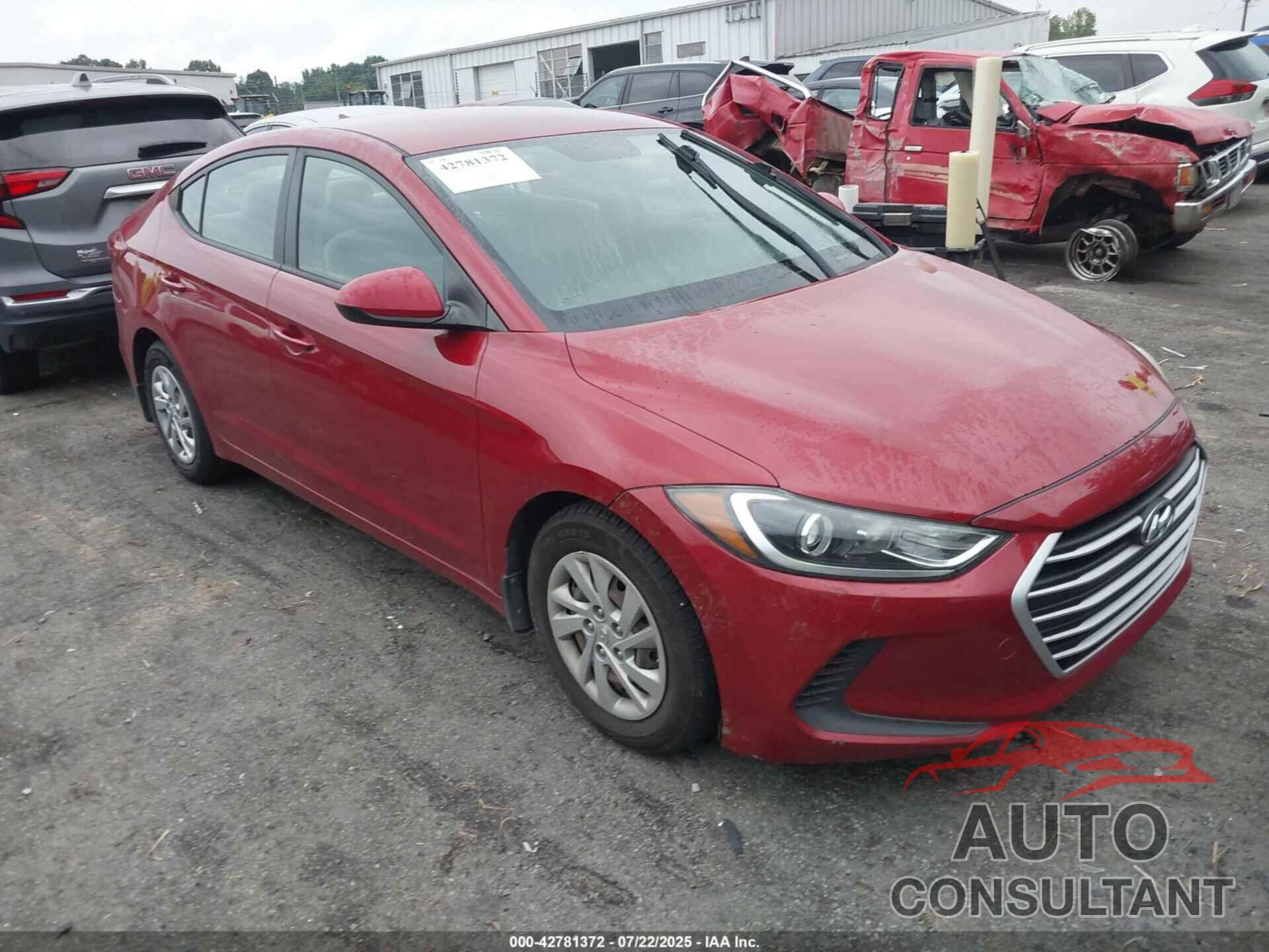 HYUNDAI ELANTRA 2017 - KMHD74LF1HU428616