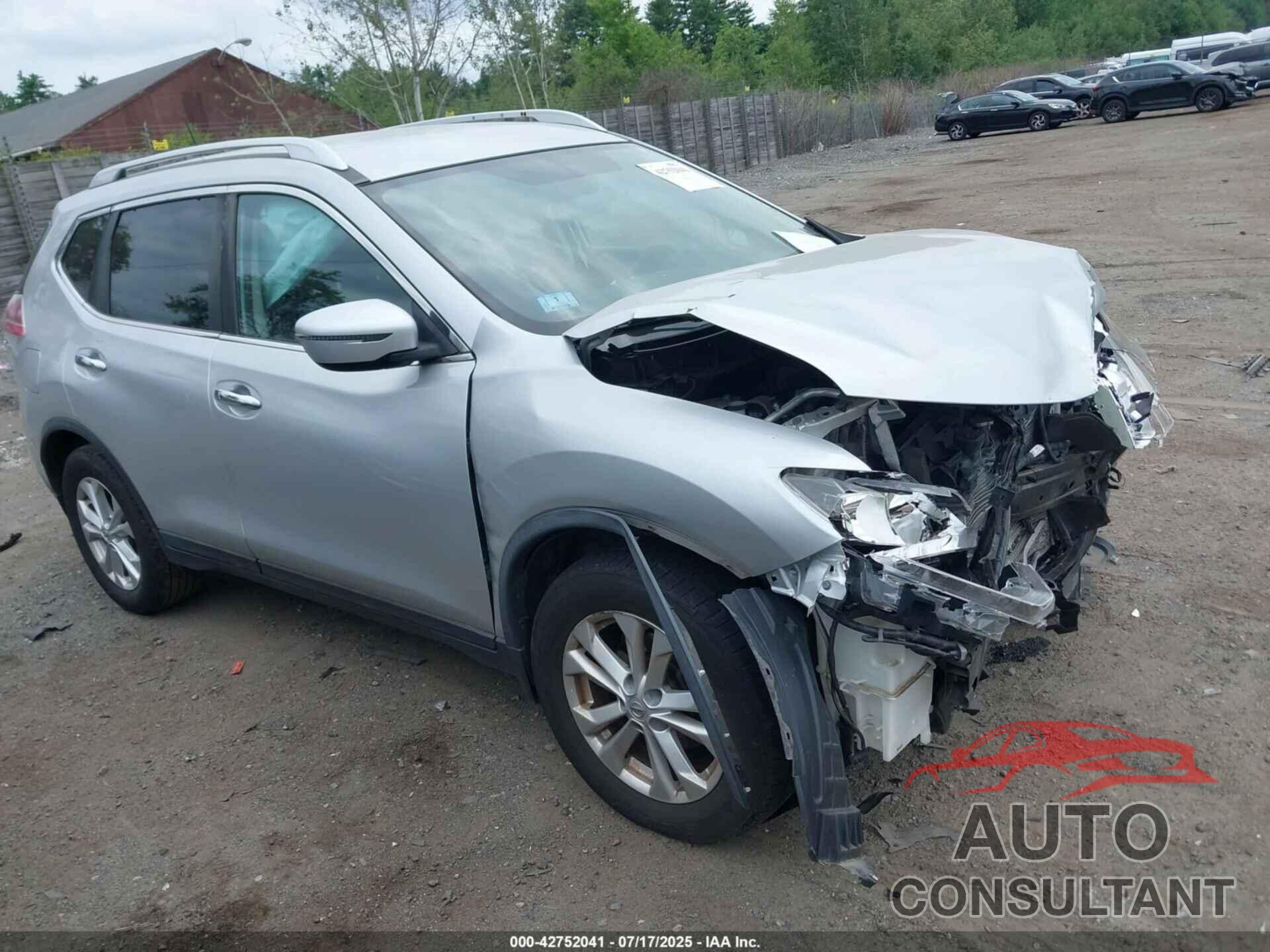 NISSAN ROGUE 2016 - KNMAT2MVXGP693707