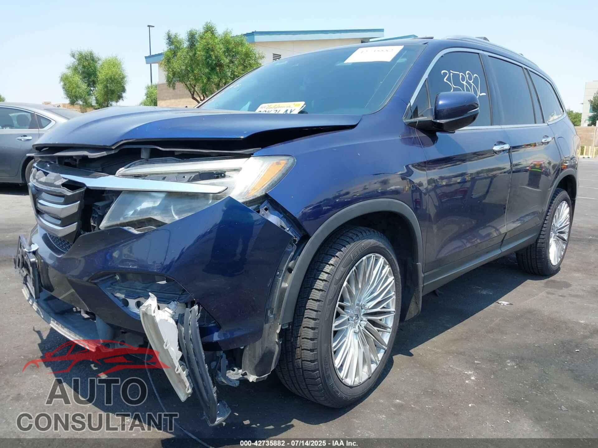 HONDA PILOT 2016 - 5FNYF5H90GB047901