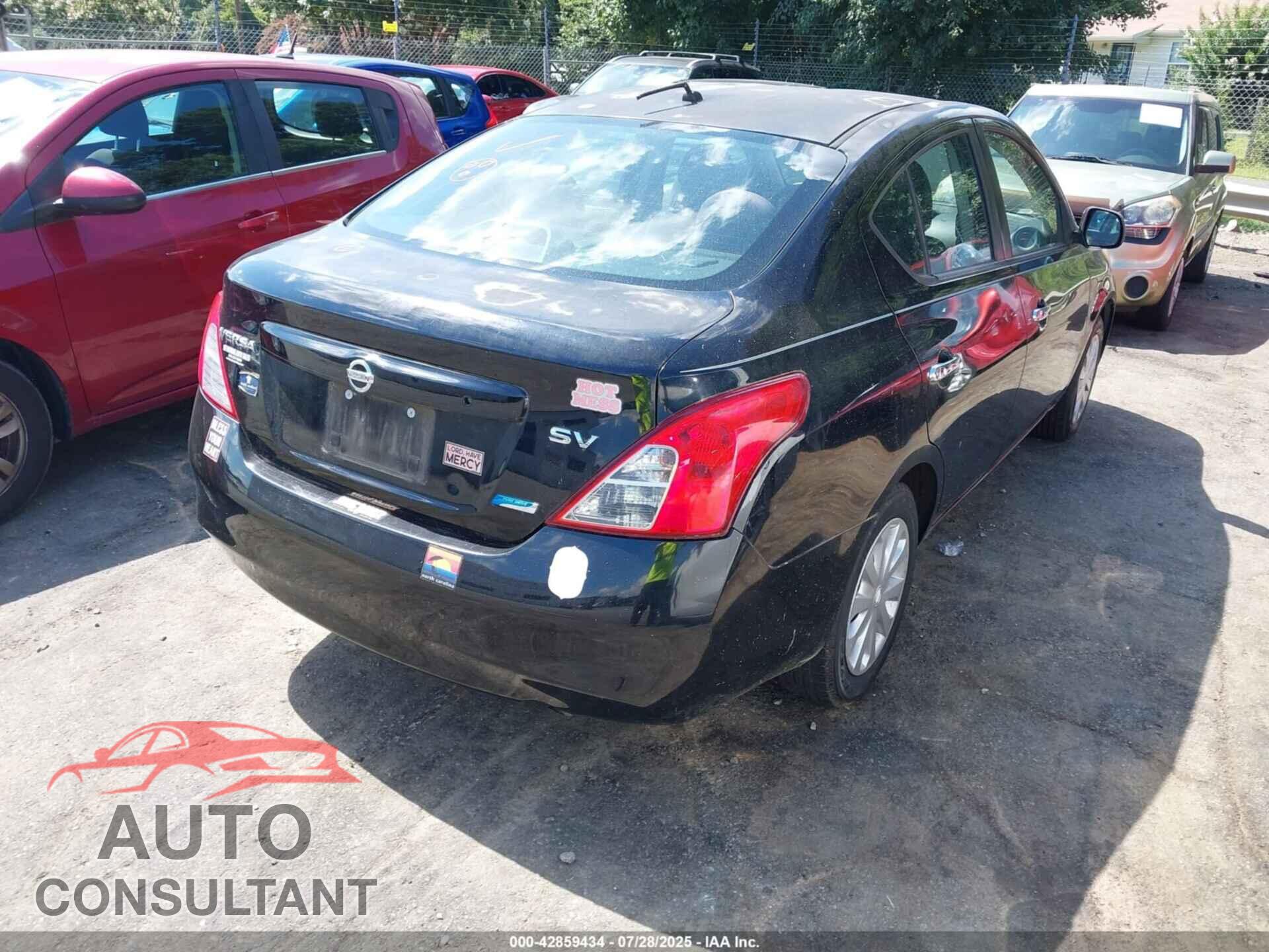 NISSAN VERSA 2012 - 3N1CN7AP2CL893477