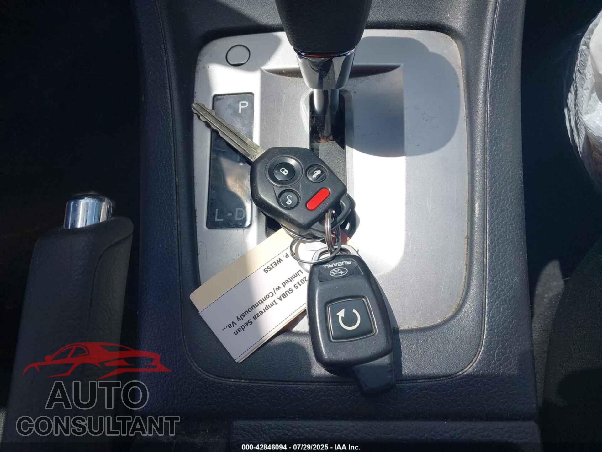 SUBARU IMPREZA 2015 - JF1GPAA66FH205809