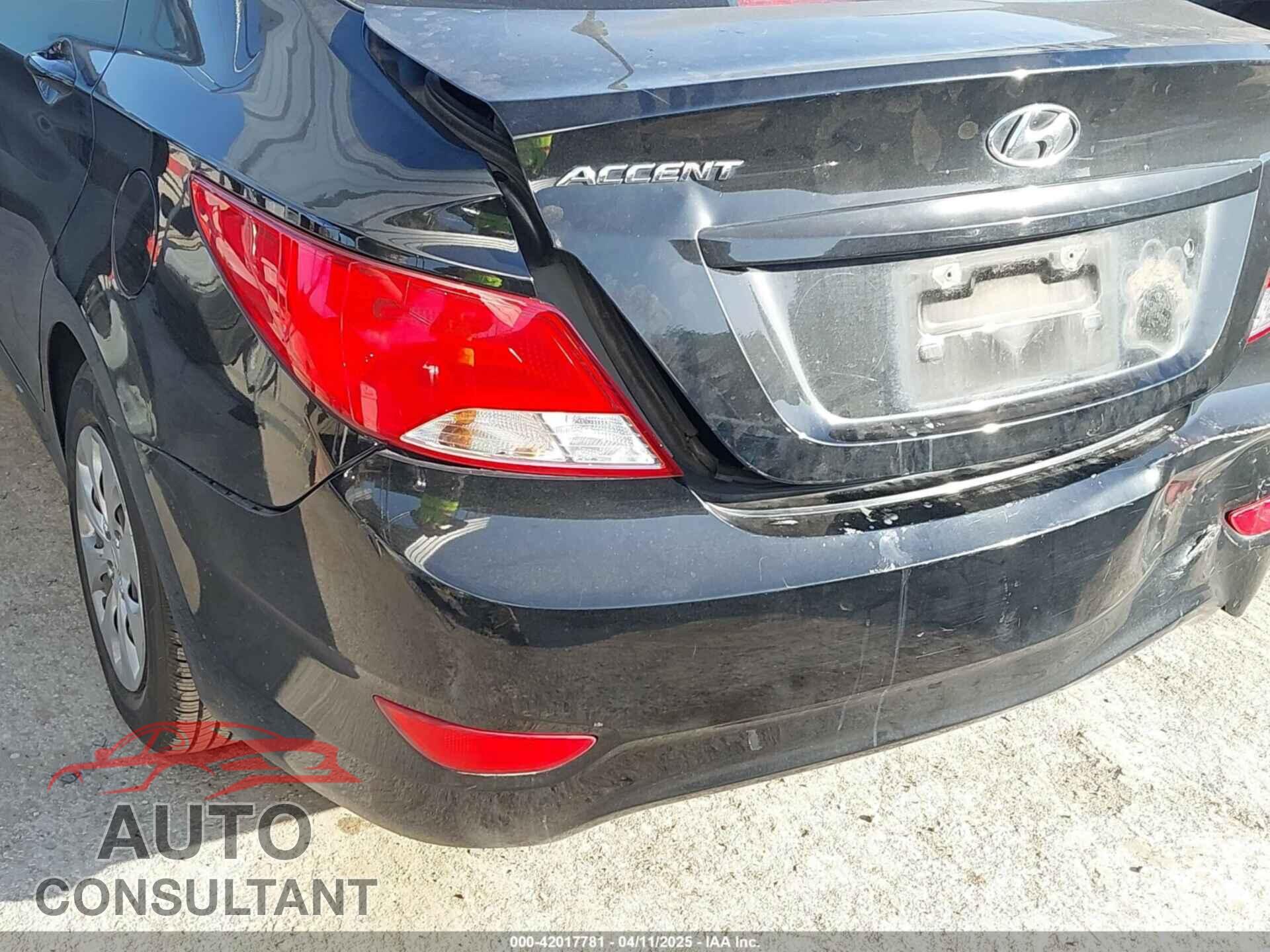 HYUNDAI ACCENT 2016 - KMHCT4AE4GU090340
