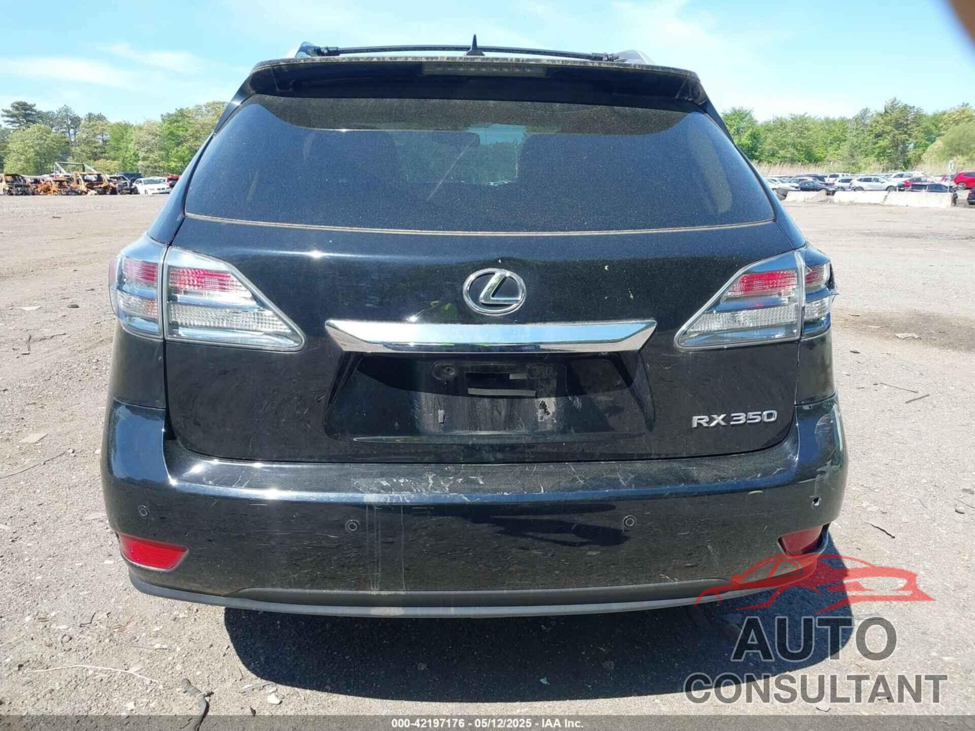 LEXUS RX 350 2012 - 2T2BK1BAXCC149004