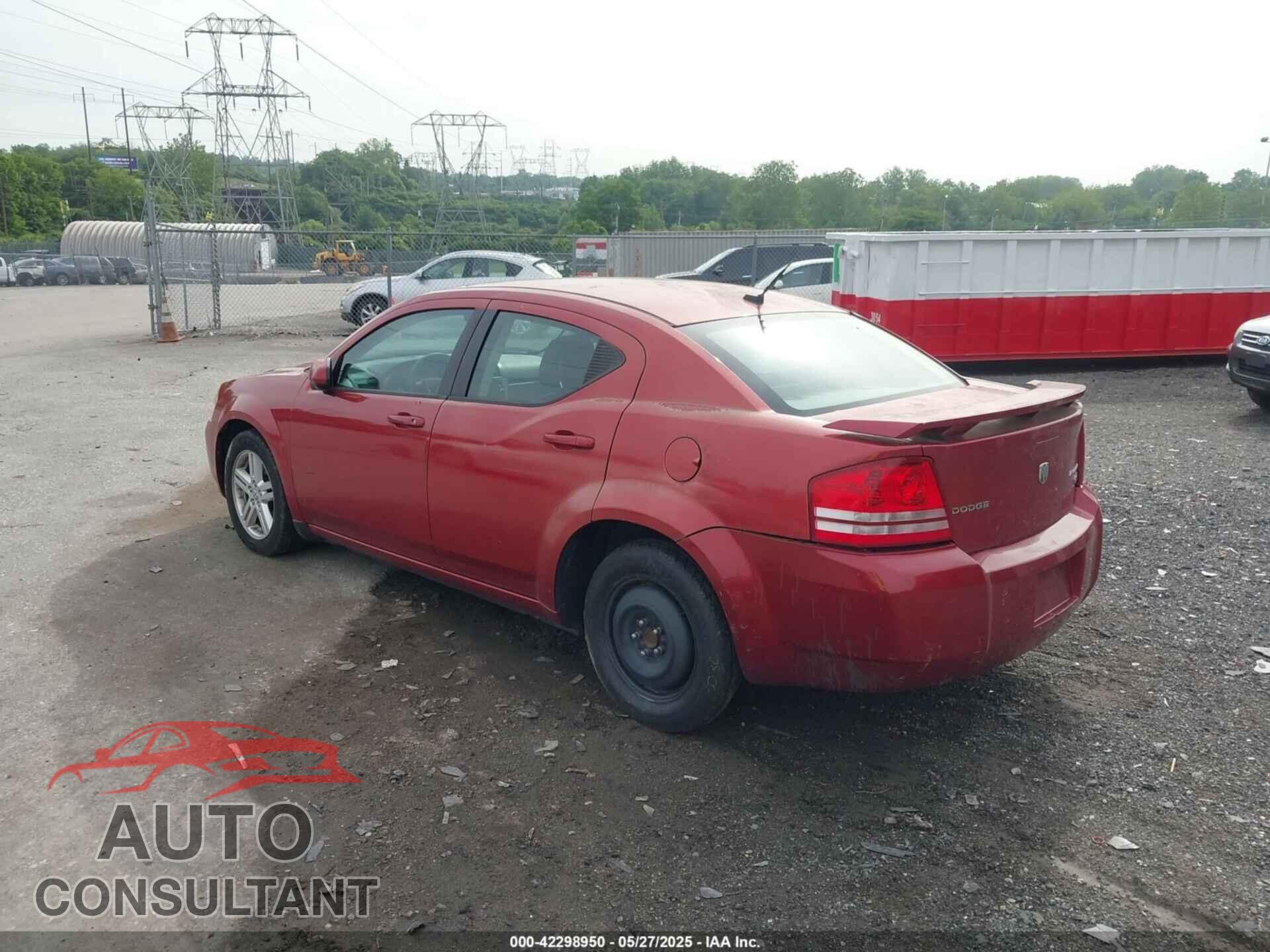 DODGE AVENGER 2010 - 1B3CC5FB1AN165202