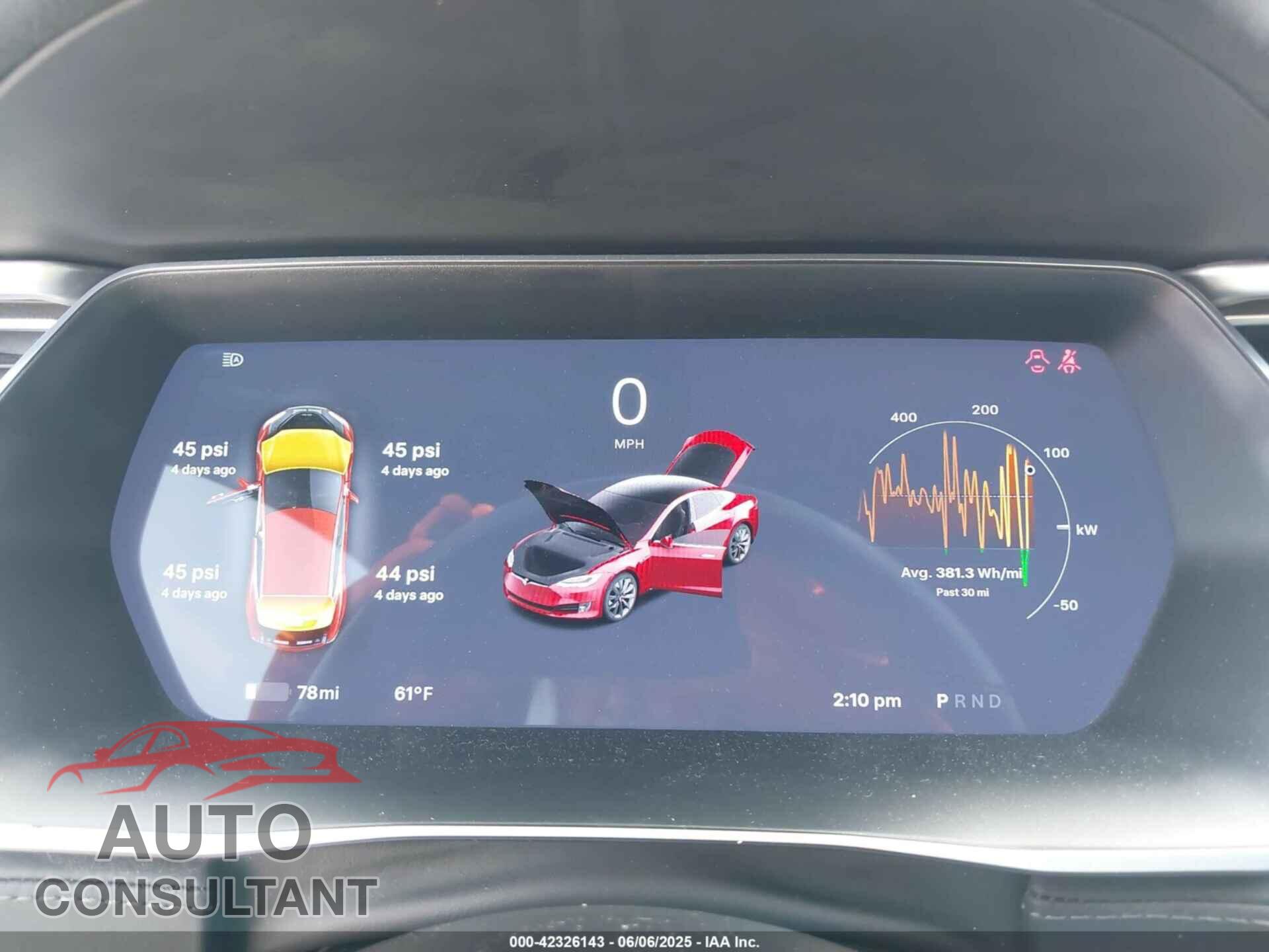 TESLA MODEL S 2016 - 5YJSA1E45GF177548