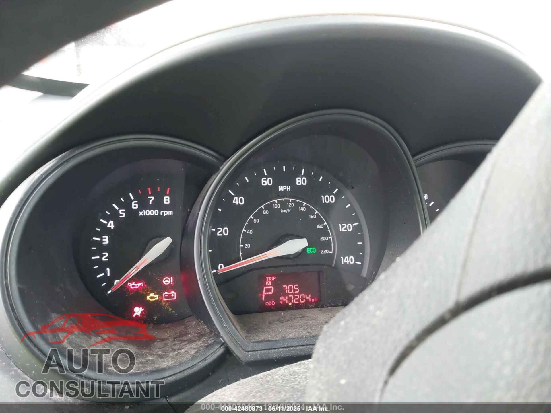KIA RIO 2013 - KNADM5A36D6160931